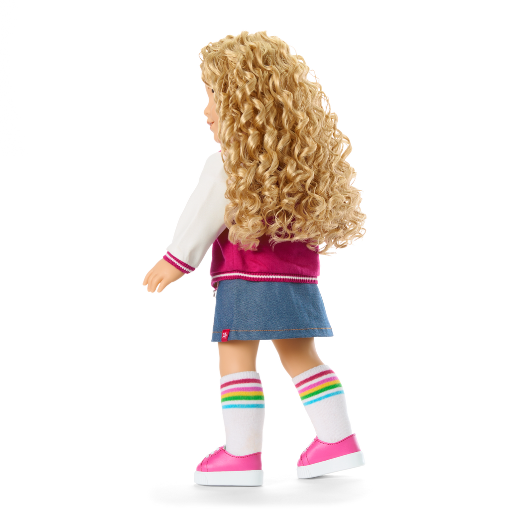 Truly Me™ 18-inch Doll #115 with curly blonde hair A3