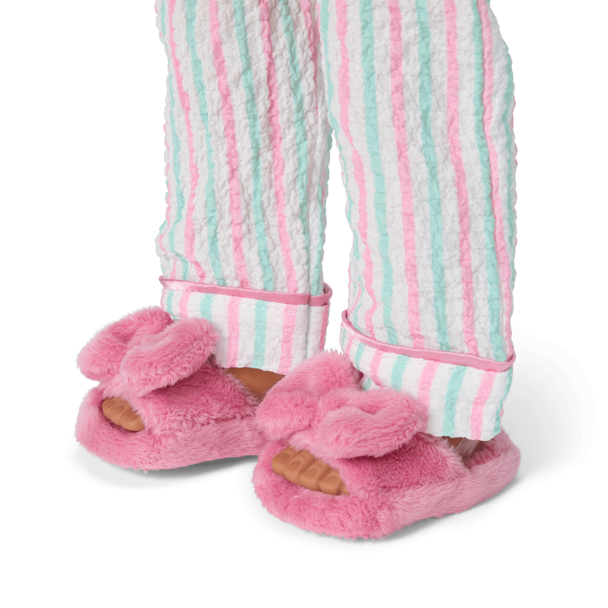 Raquel's™ Coastal Stripes Pajamas for 18-inch Dolls (Girl of the Year™ 2026) F4