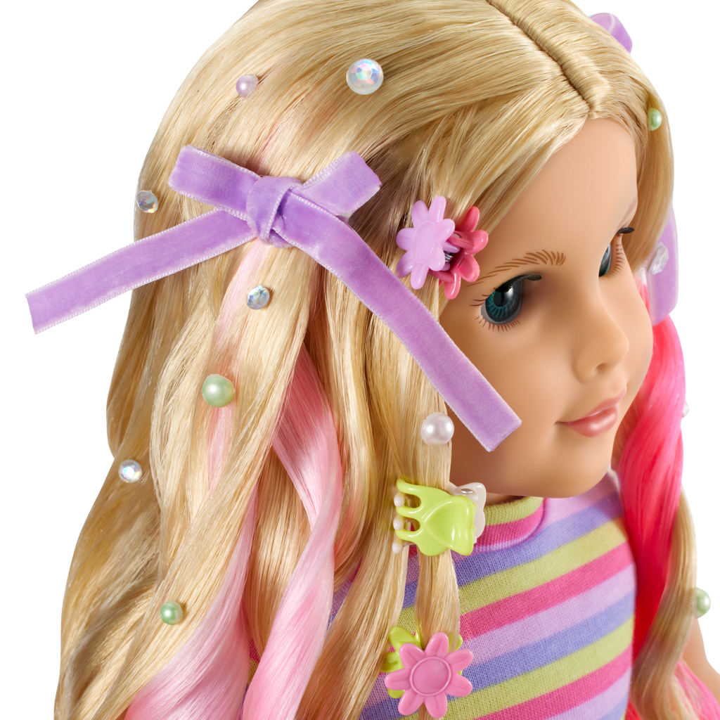 Long Hair Looks™ by Truly Me™ 18-inch Doll #133 & hair accessories C5