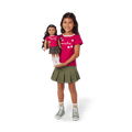 Matching AG™ Grin Pins Ringer Tee Set for Girls & 18-inch Dolls C3