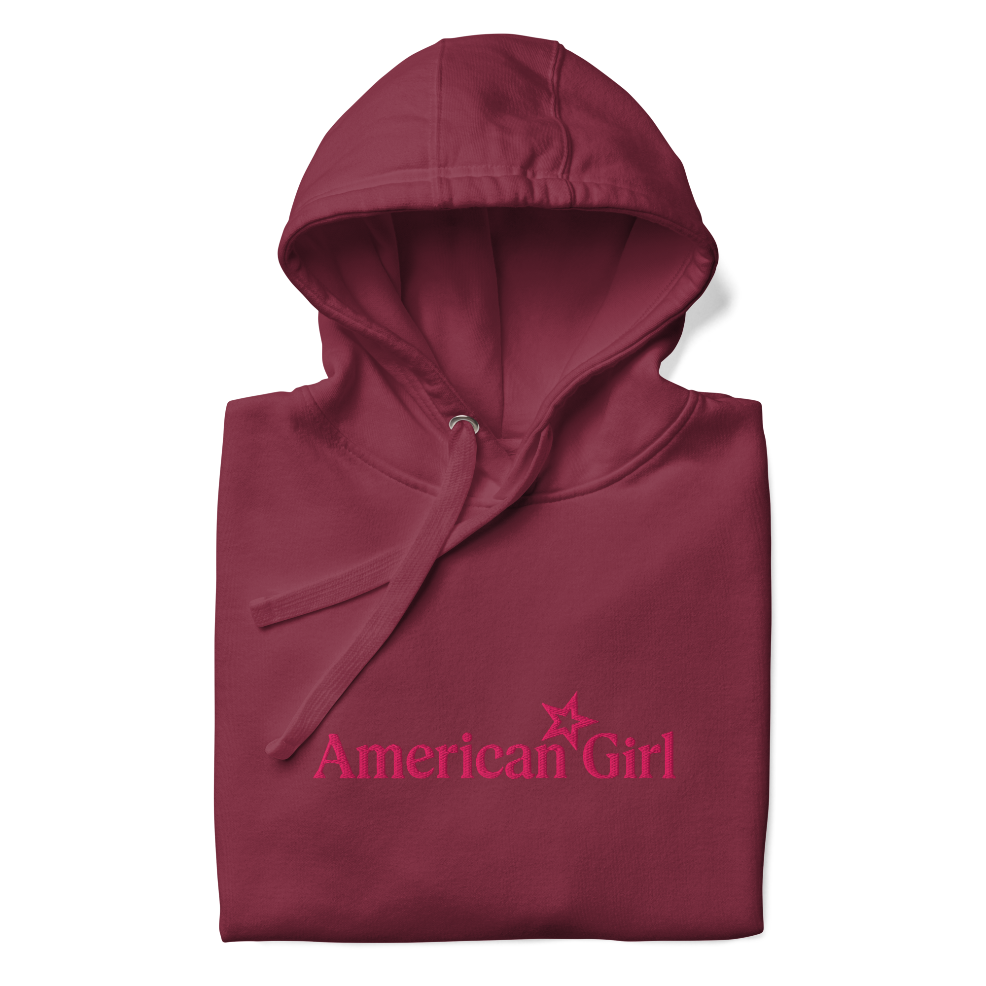 American Girl® Burgundy Hoodie for Adults C3