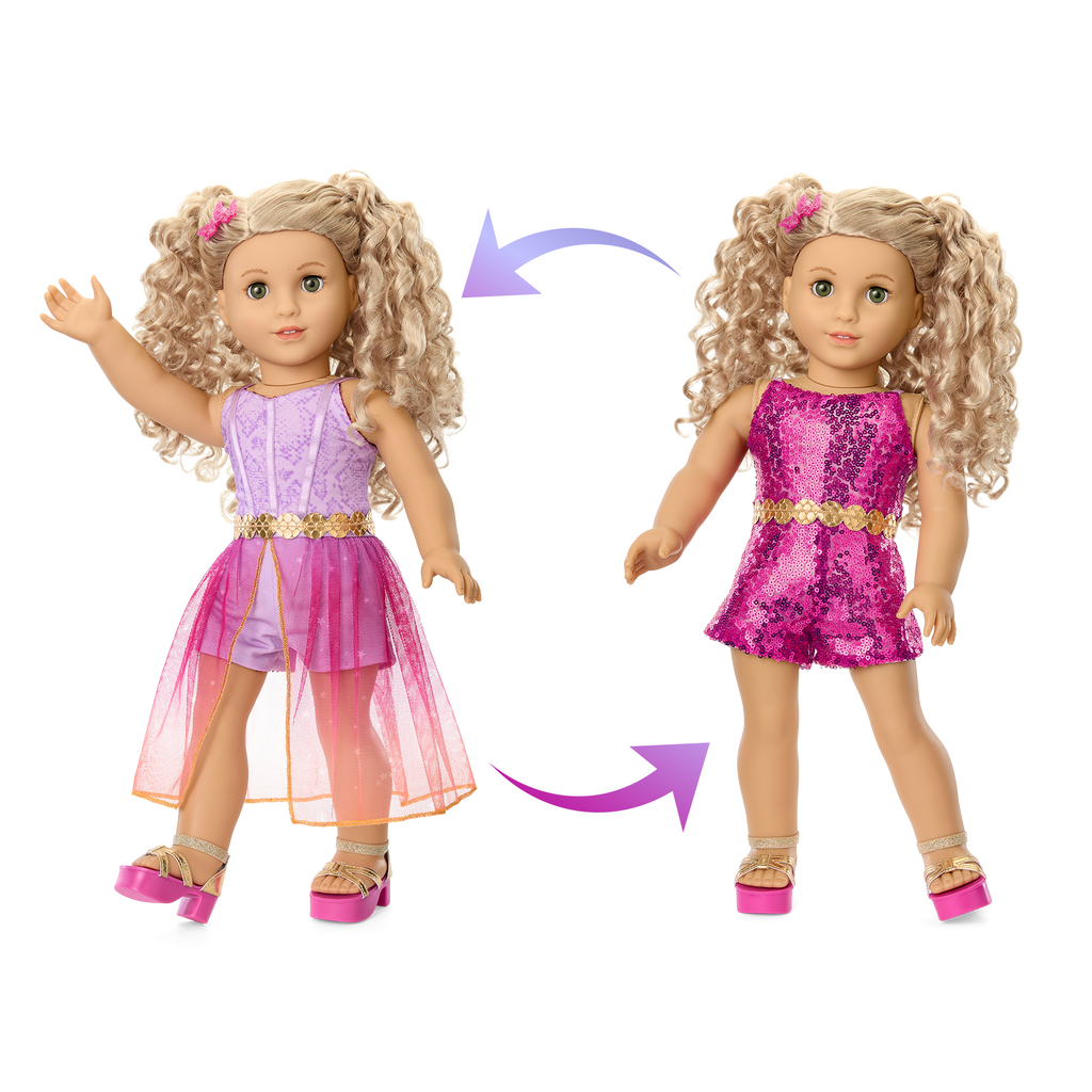 Glam Sparkly Concert Outfit for 18-inch Dolls B6