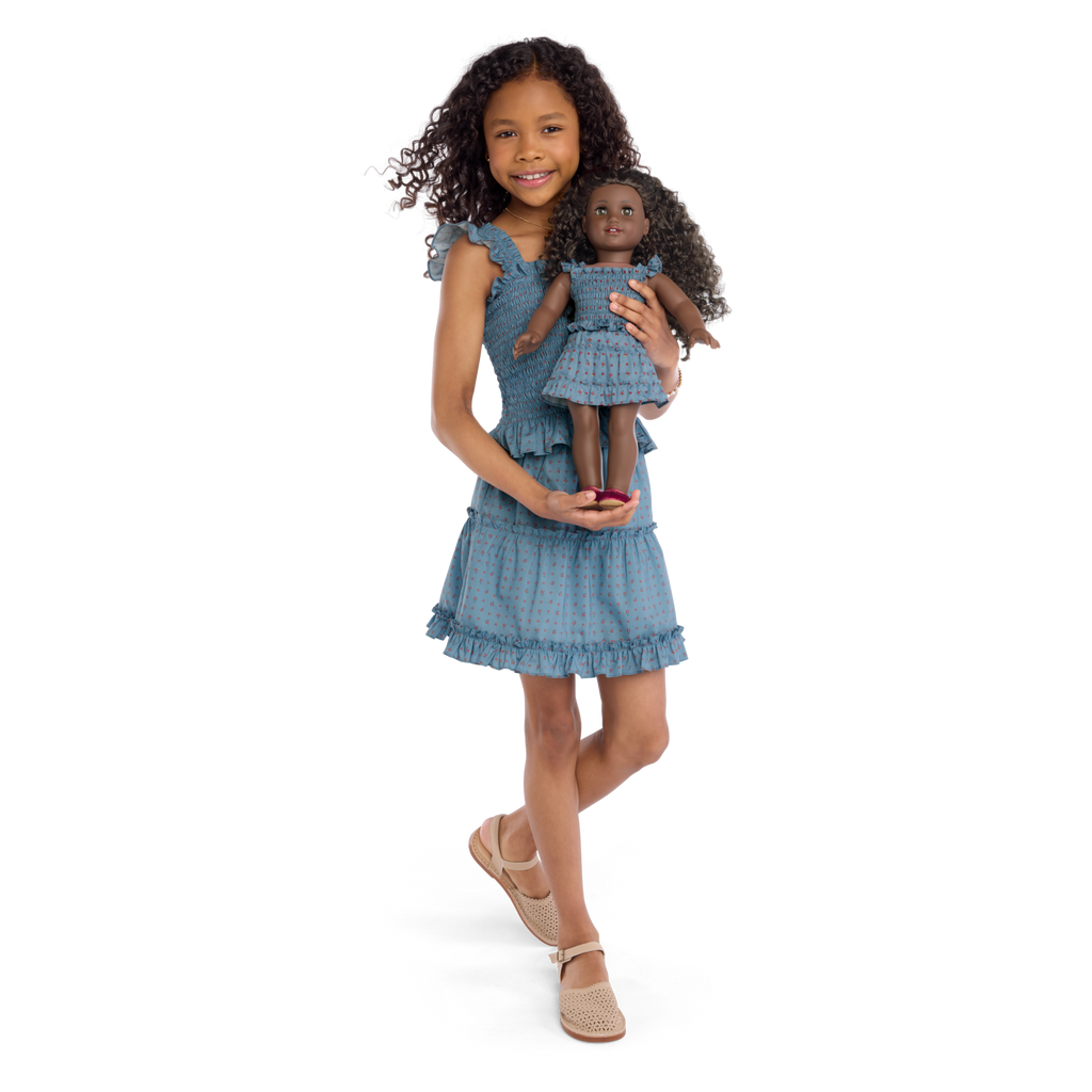 American Girl® x Hill House Home Tiny Paz Nap Set for Girls (Kirsten™ Print) D4