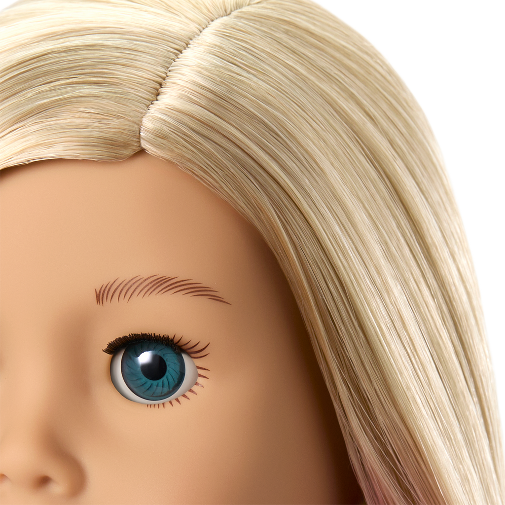Truly Me™ 18-inch Doll #100 with straight layered blonde hair B7