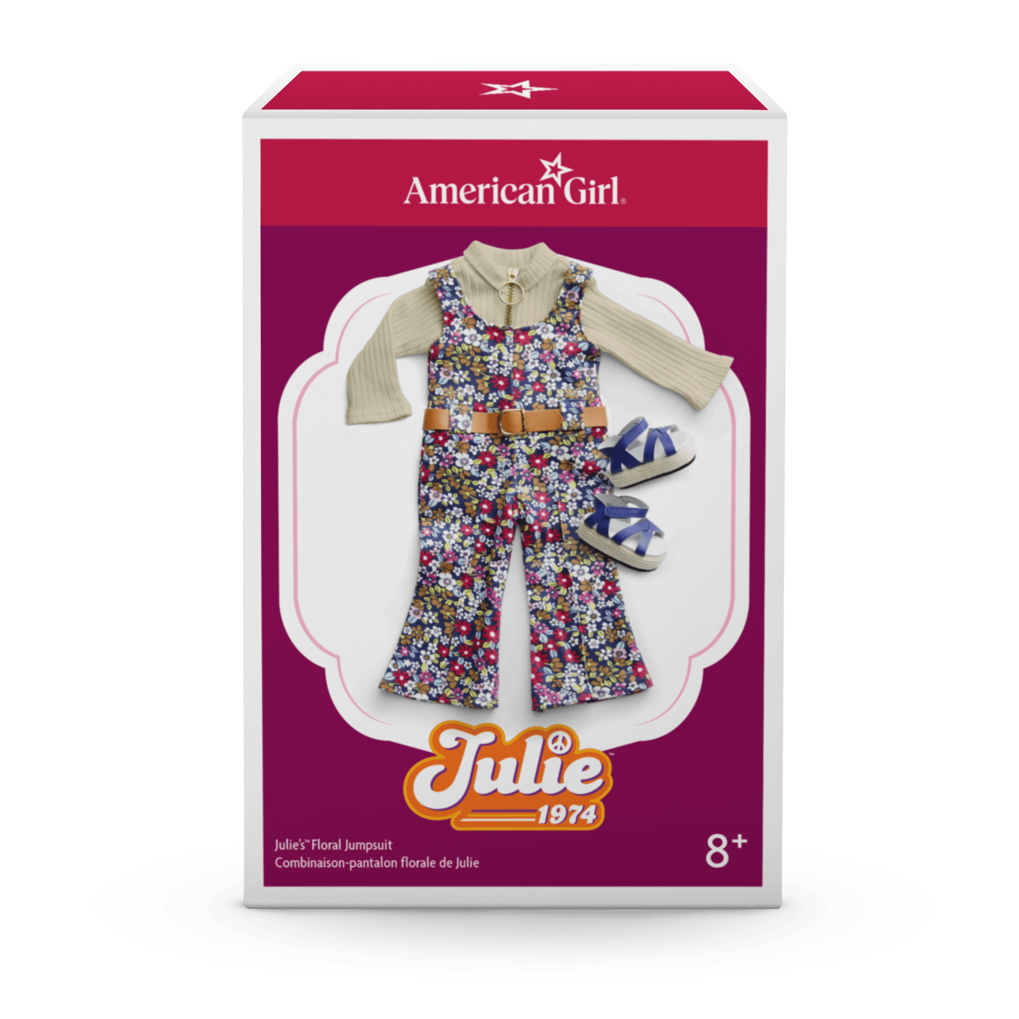 Julie’s™ Floral Jumpsuit for 18-inch Dolls (Historical Characters) B0