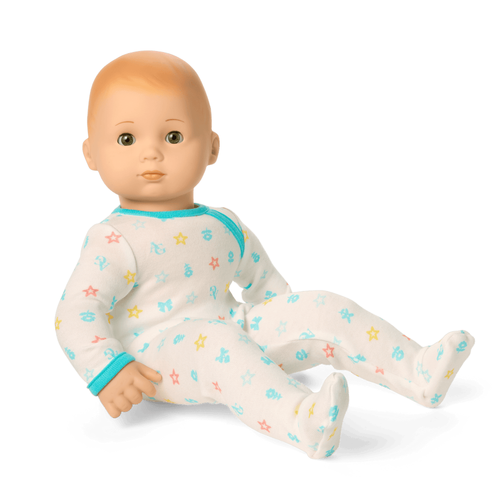 Bitty Baby® Doll #6 with red hair in Pastel Blue E8
