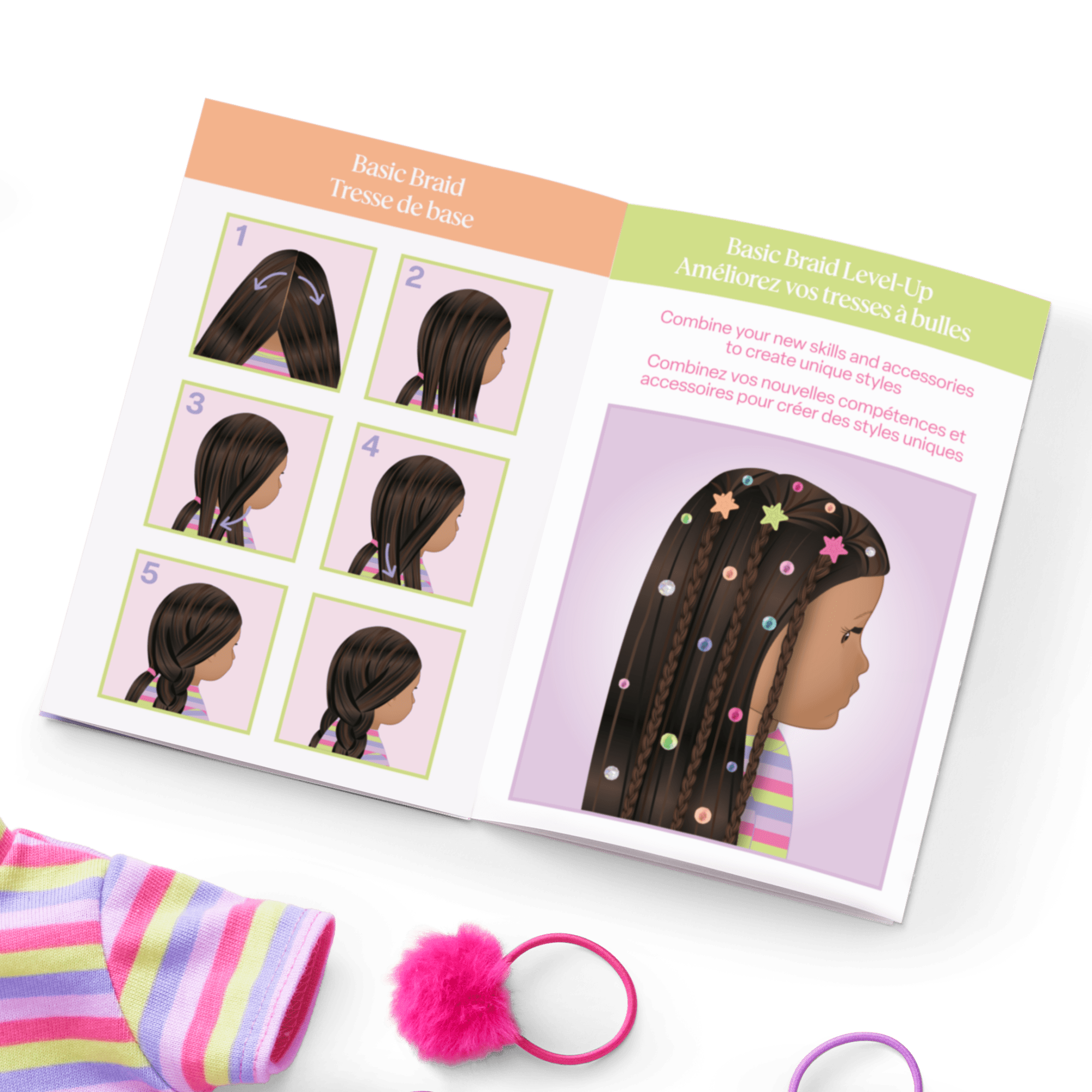 Long Hair Looks™ by Truly Me™ 18-inch Doll #134 & hair accessories E3