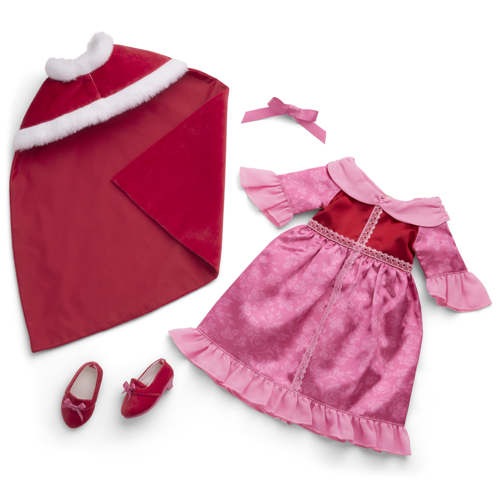 Disney Princess Belle Winter Dress & Cape Outfit for 18-inch Dolls by American Girl® A3
