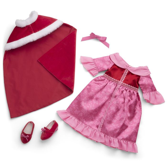 Disney Princess Belle Winter Dress & Cape Outfit for 18-inch Dolls by American Girl® A3