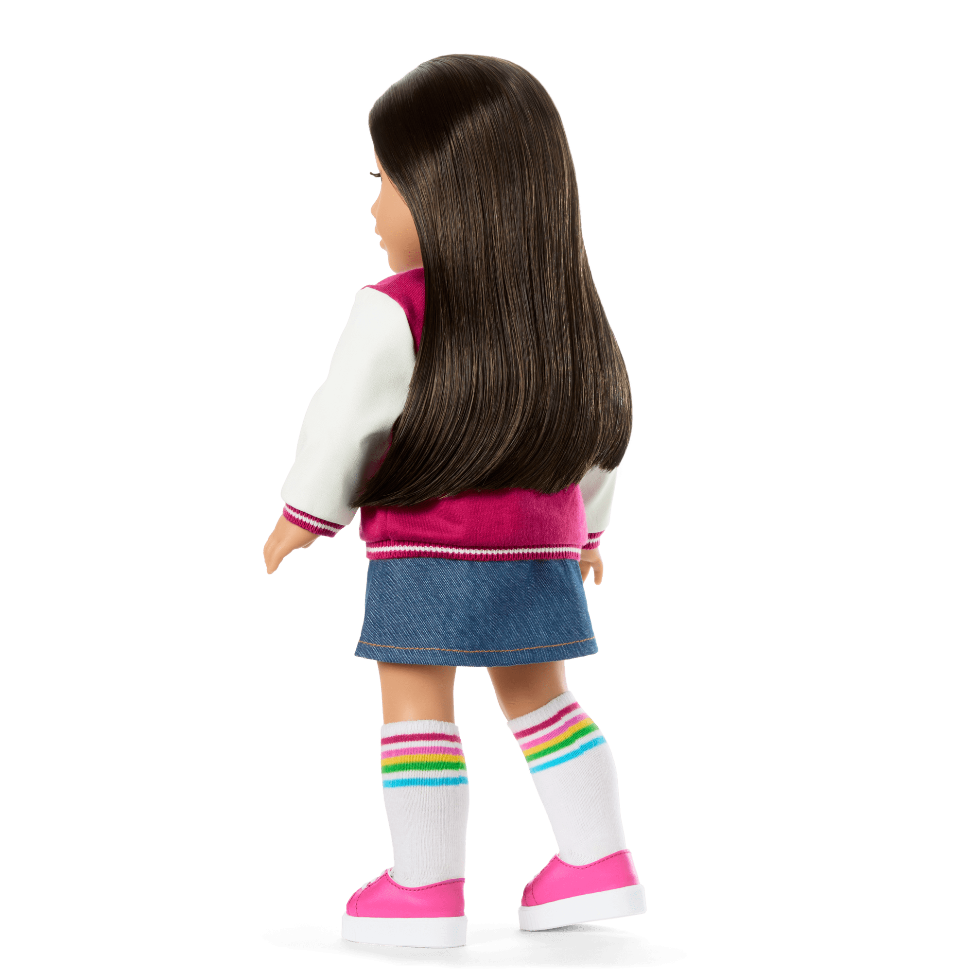 Truly Me™ 18-inch Doll #124 with straight black-brown hair C5
