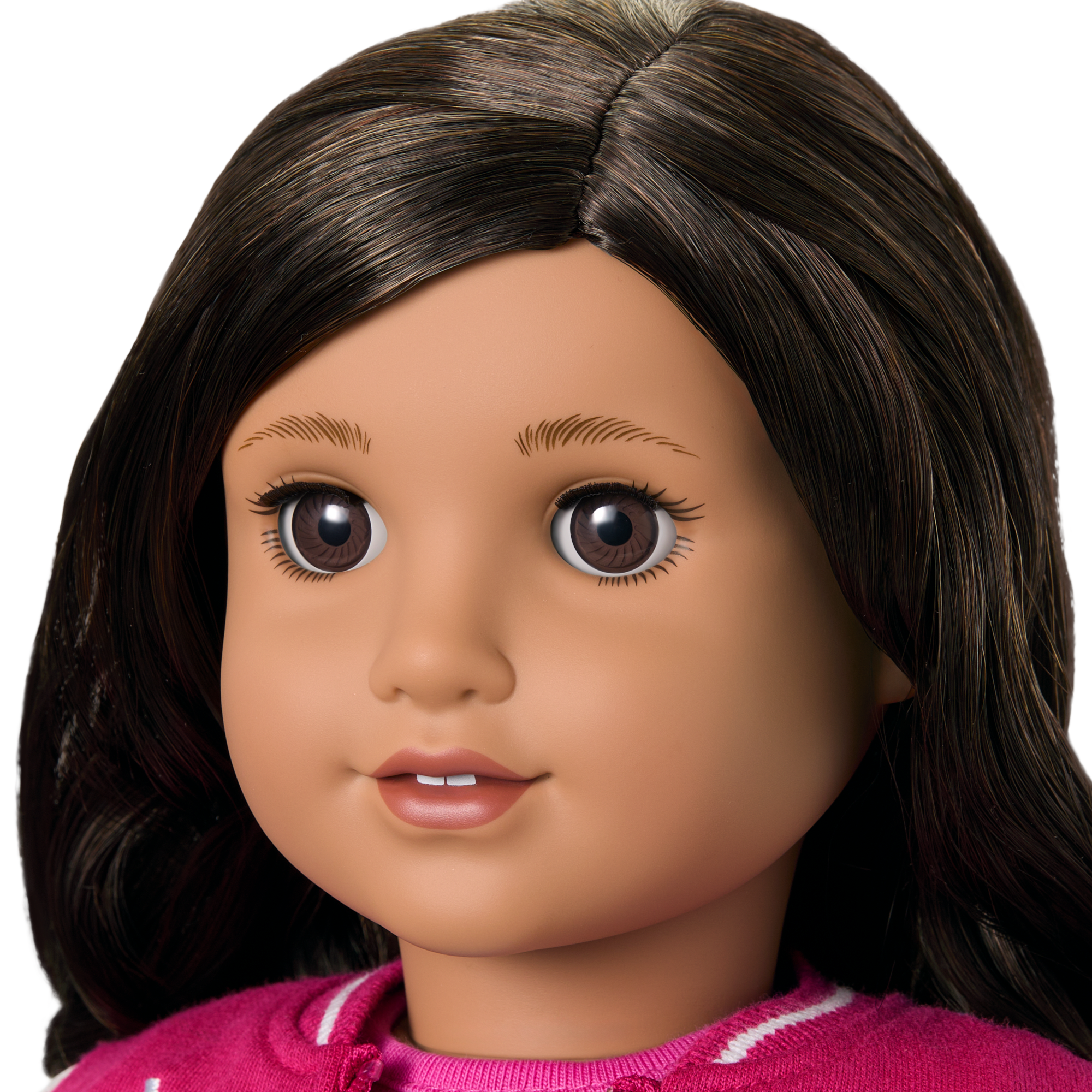 Truly Me™ 18-inch Doll #108 with curly black-brown hair B5