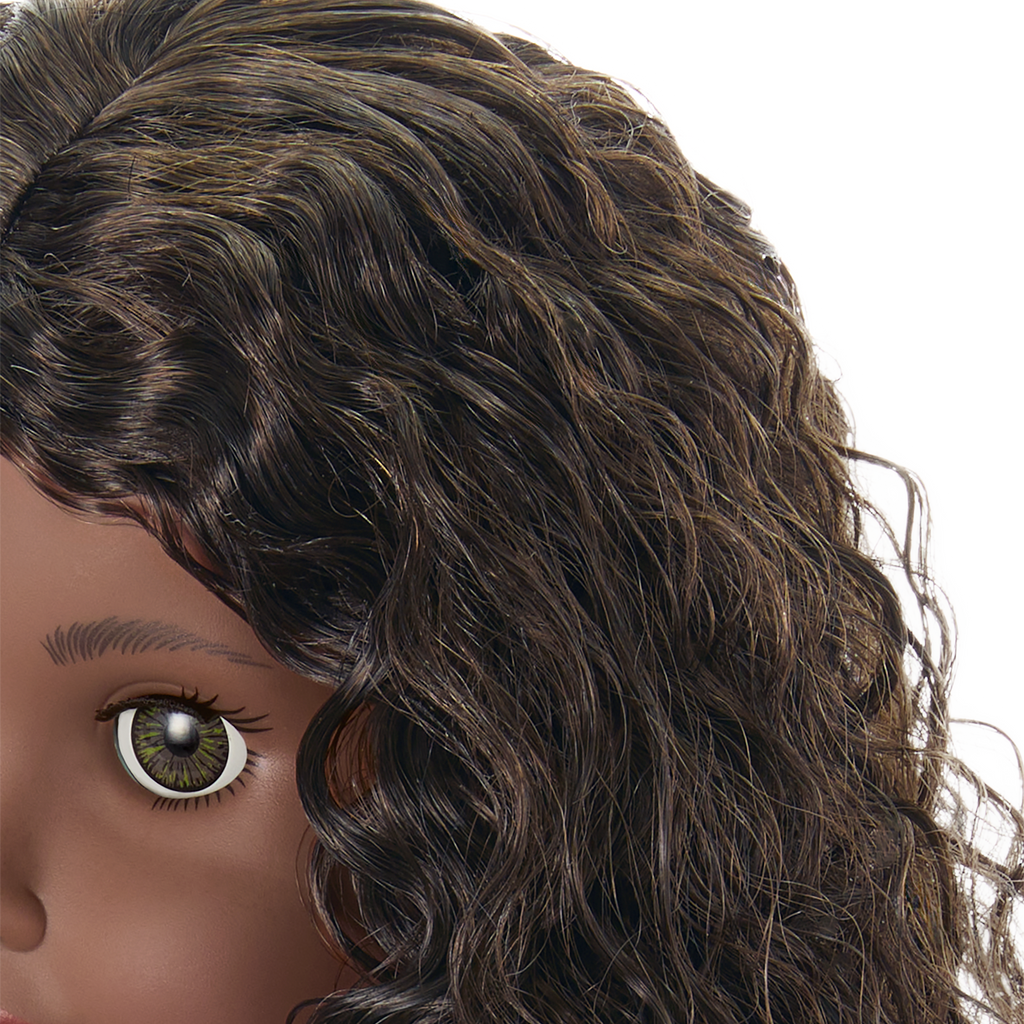 Truly Me™ 18-inch Doll #127 with curly dark-brown hair A2