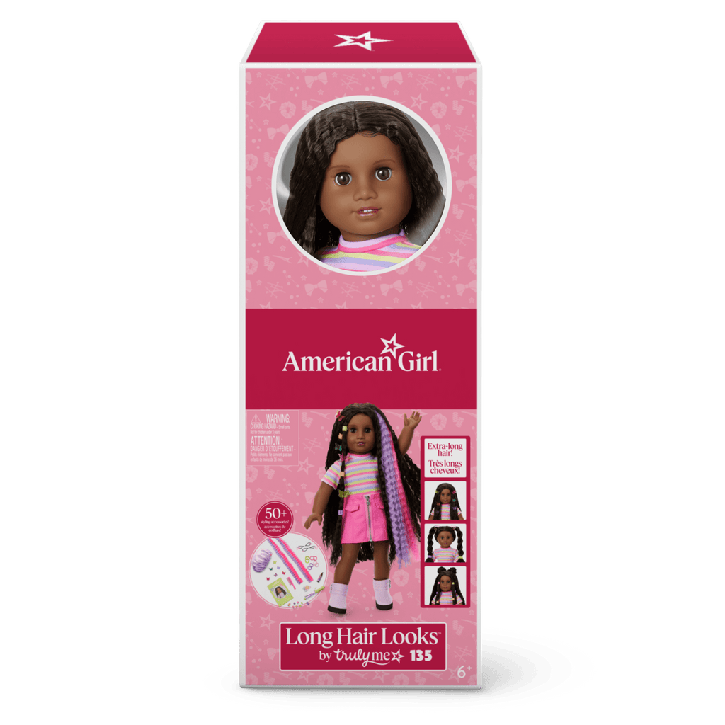 Long Hair Looks™ by Truly Me™ 18-inch Doll #135 & hair accessories E9