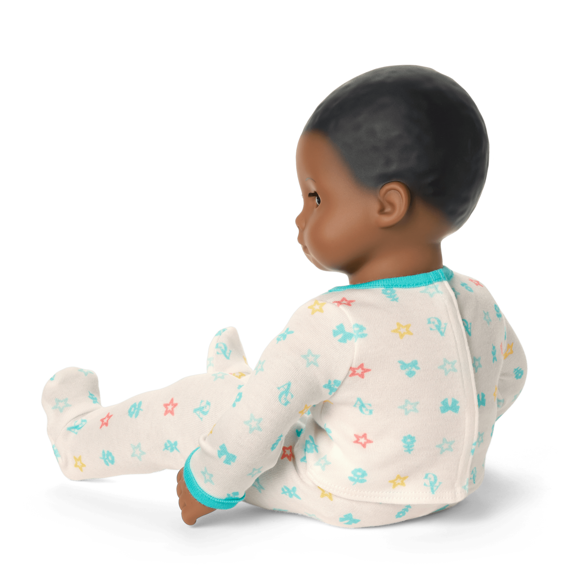Bitty Baby® Doll #1 with black hair in Pastel Blue F0
