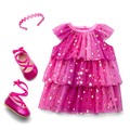 Pink Party-Ready Dress for 18-inch Dolls D5
