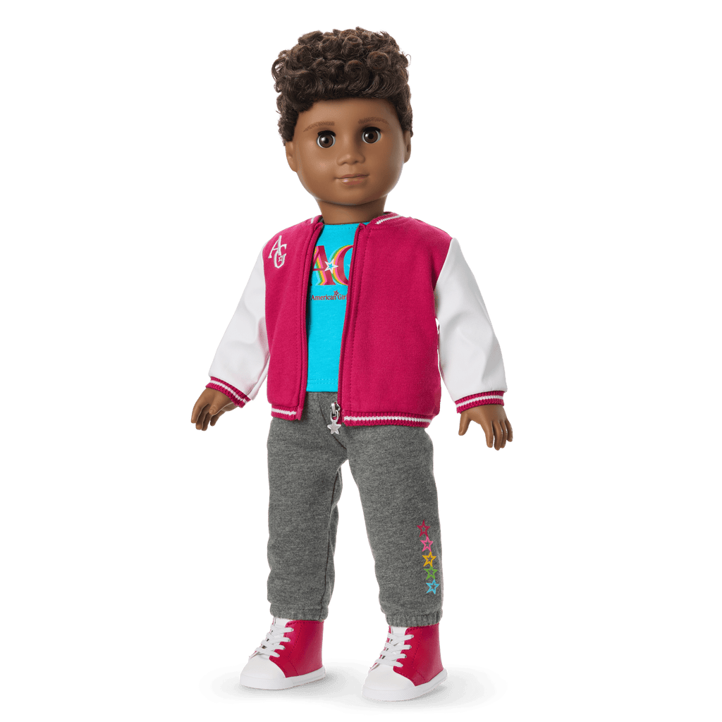 Truly Me™ 18-inch Doll #113 with curly dark-brown hair A0