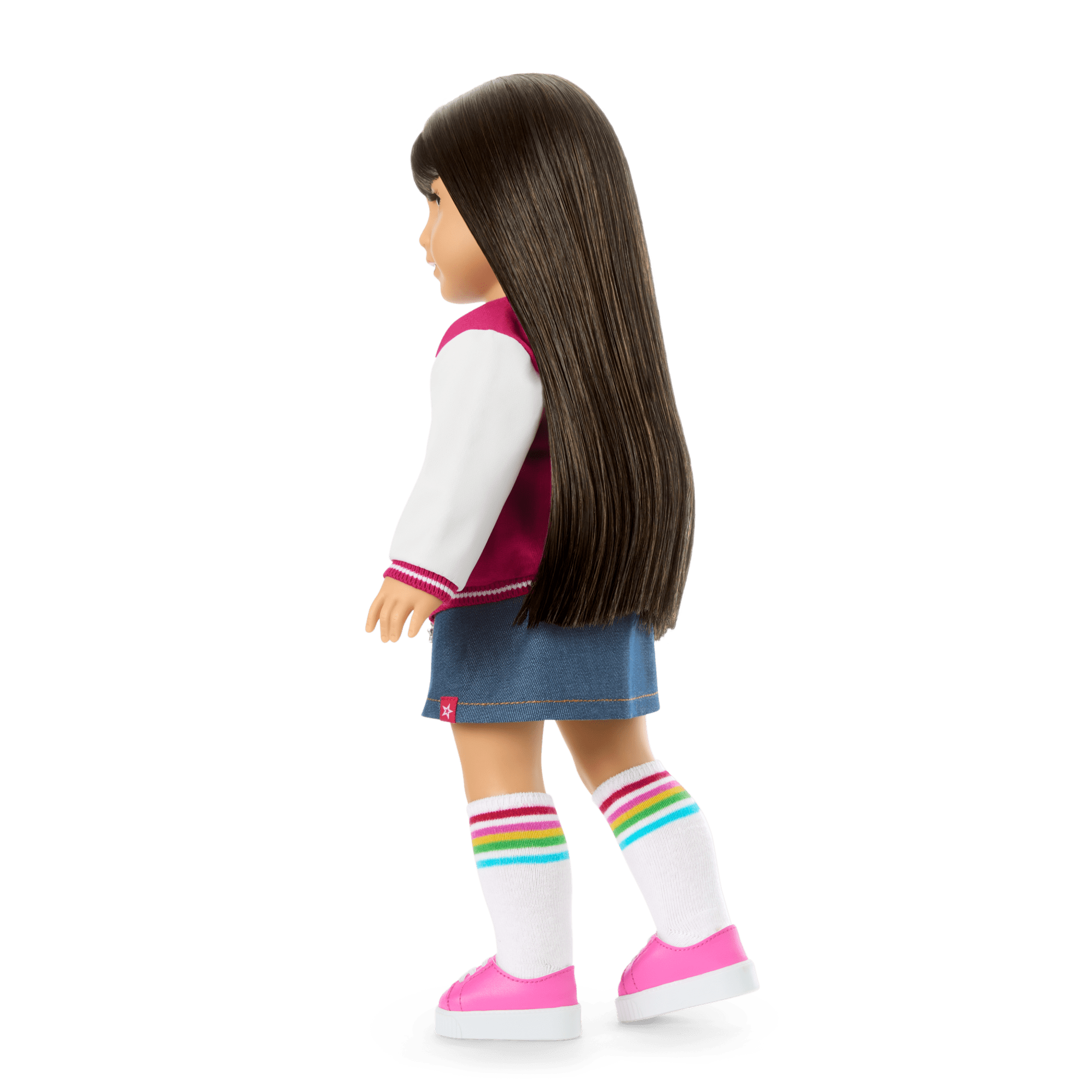 Truly Me™ 18-inch Doll #130 with straight black-brown hair C1