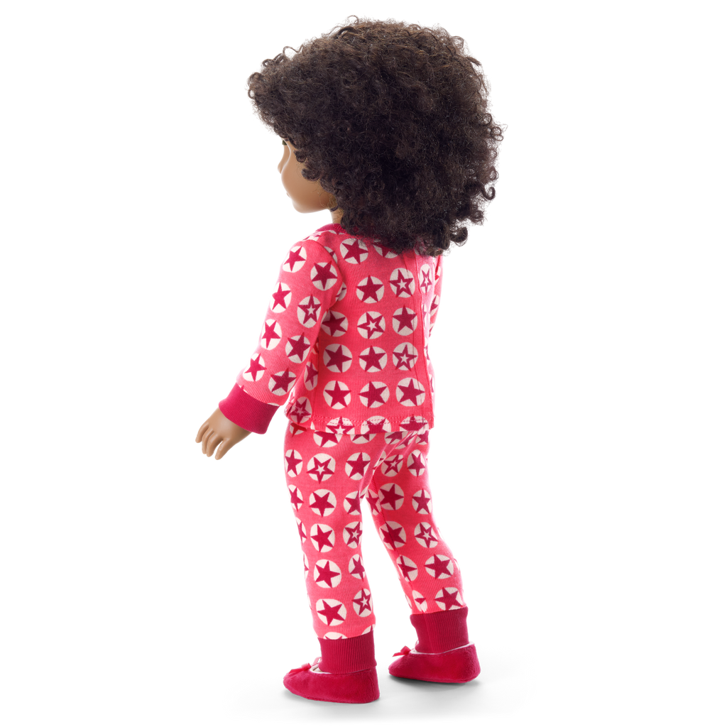 American Girl® x Hanna Andersson Berry Bright Stars Pajamas for 18-inch Dolls C5