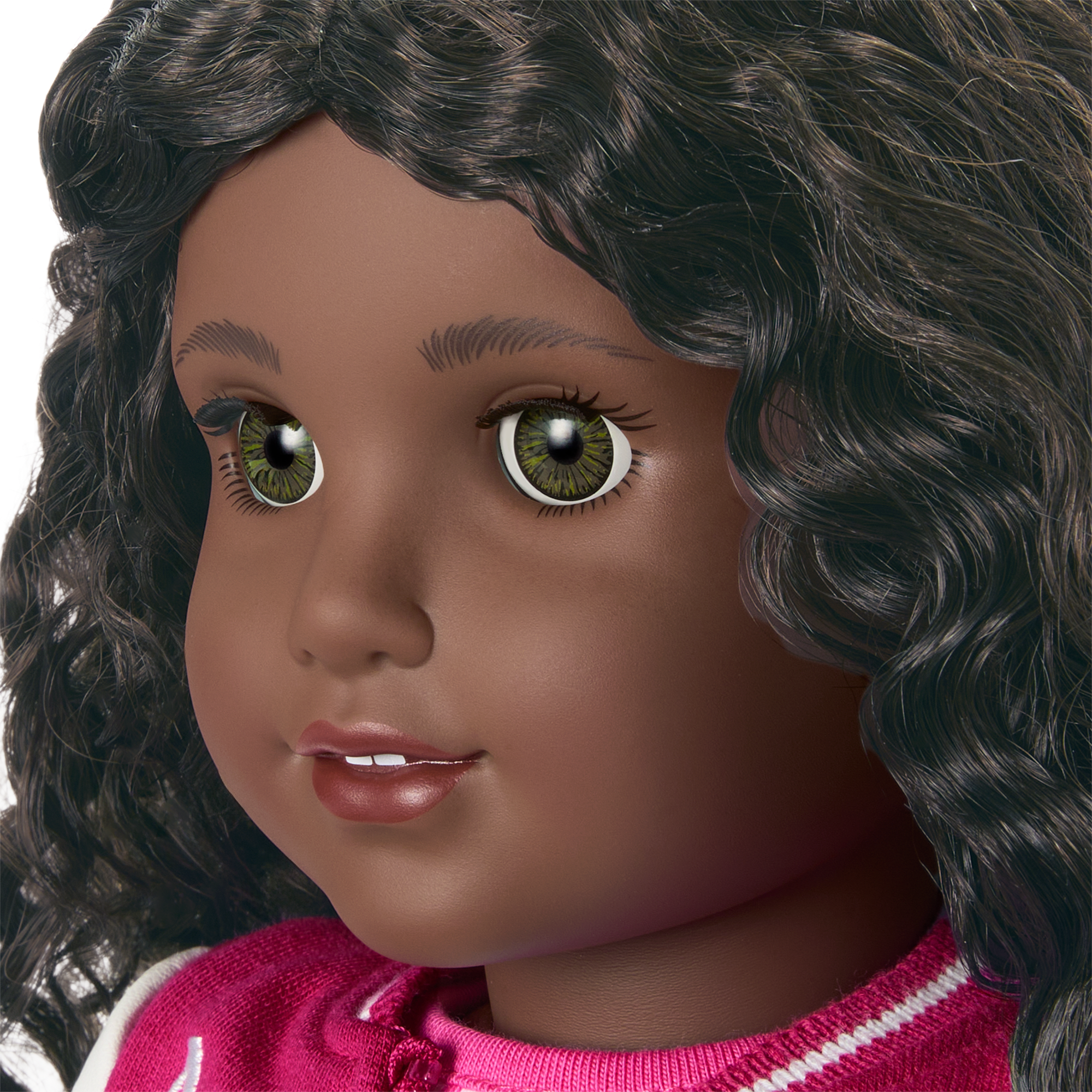 Truly Me™ 18-inch Doll #127 with curly dark-brown hair A2