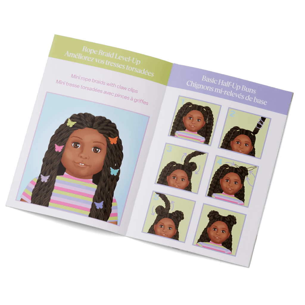 Long Hair Looks™ by Truly Me™ 18-inch Doll #135 & hair accessories E9