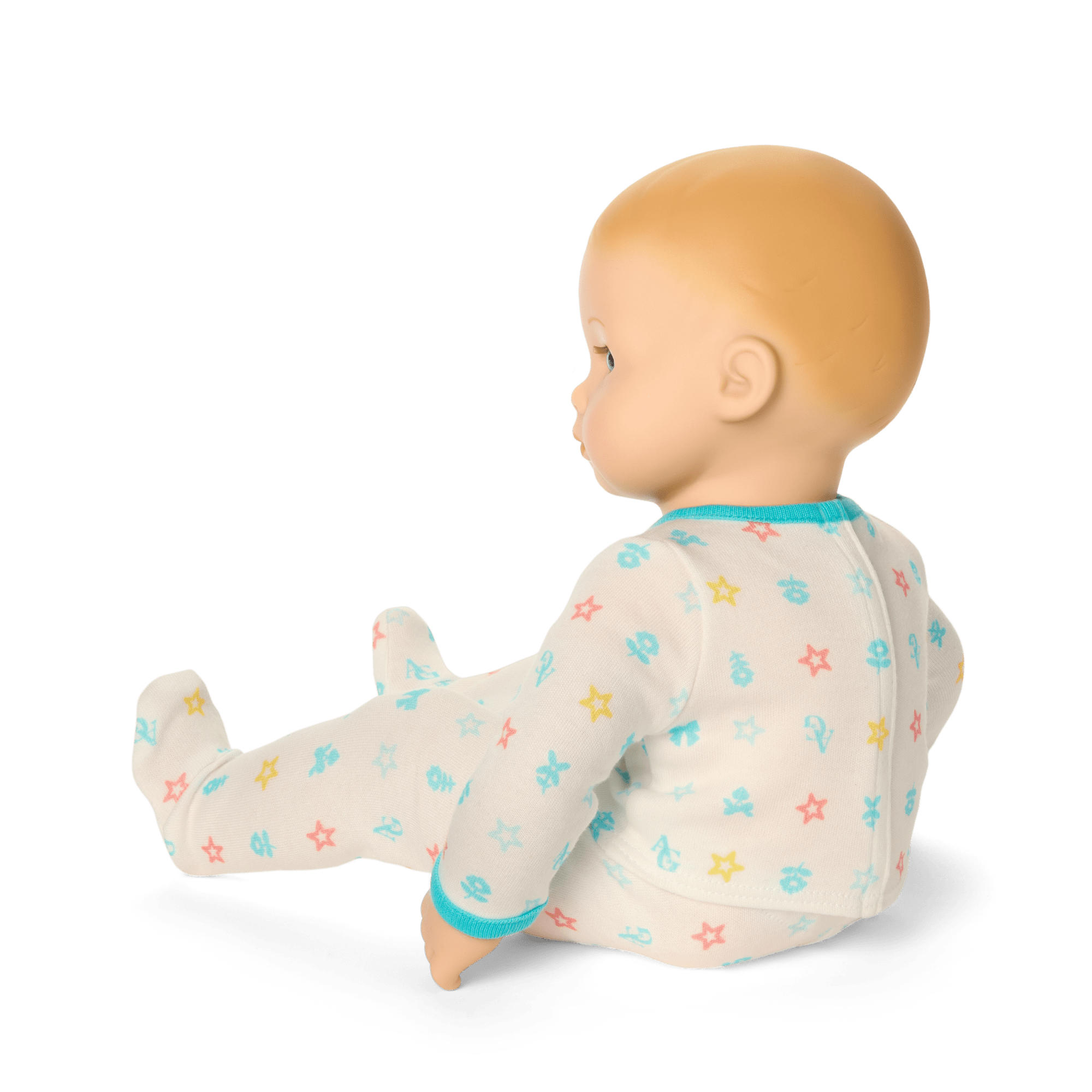 Bitty Baby® Doll #3 with blonde hair in Pastel Blue D7