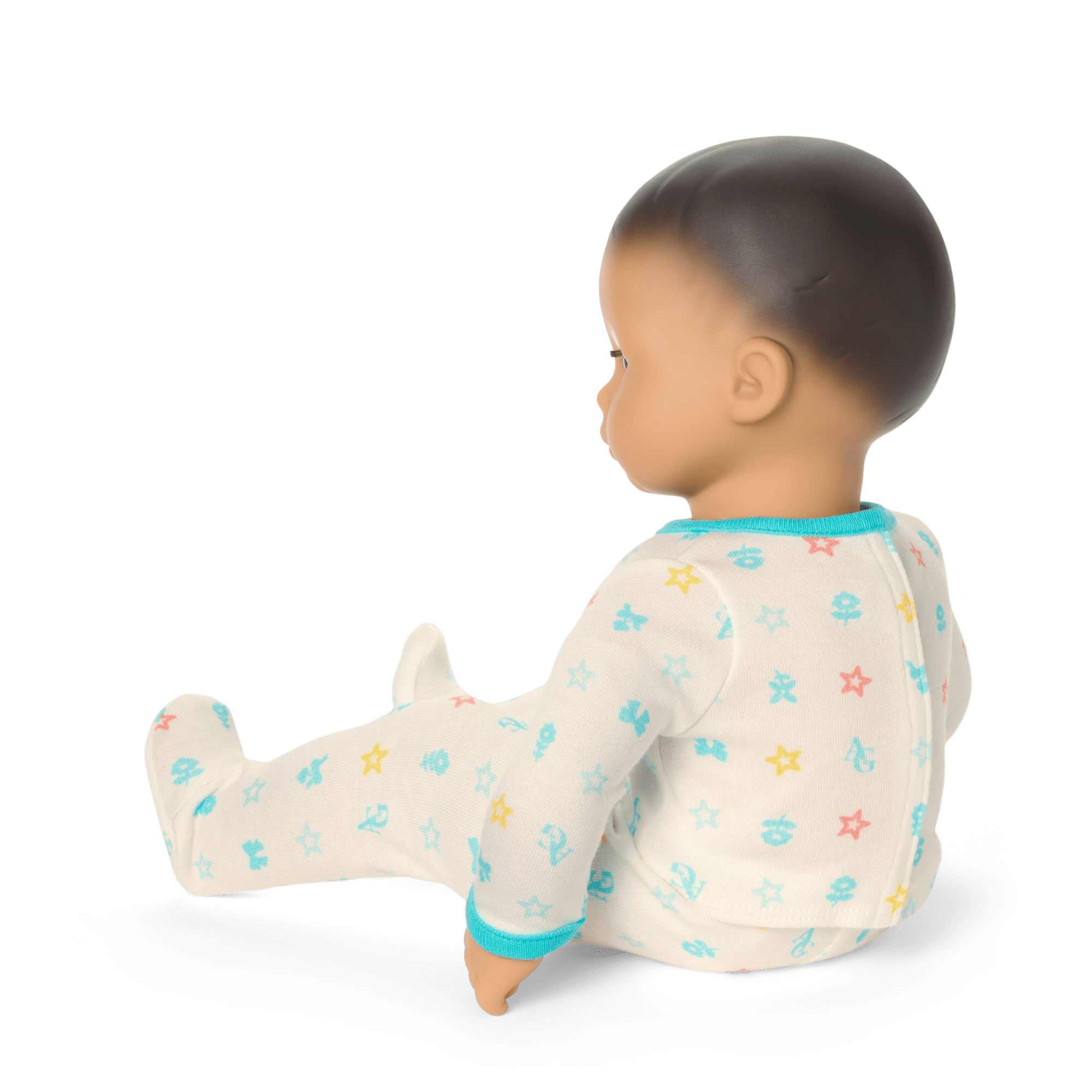 Bitty Baby® Doll #4 with black hair in Pastel Blue B3
