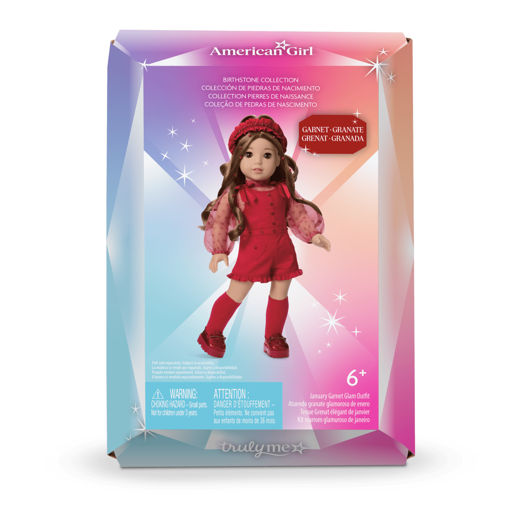 January Garnet Glam Outfit for 18-inch Dolls A1