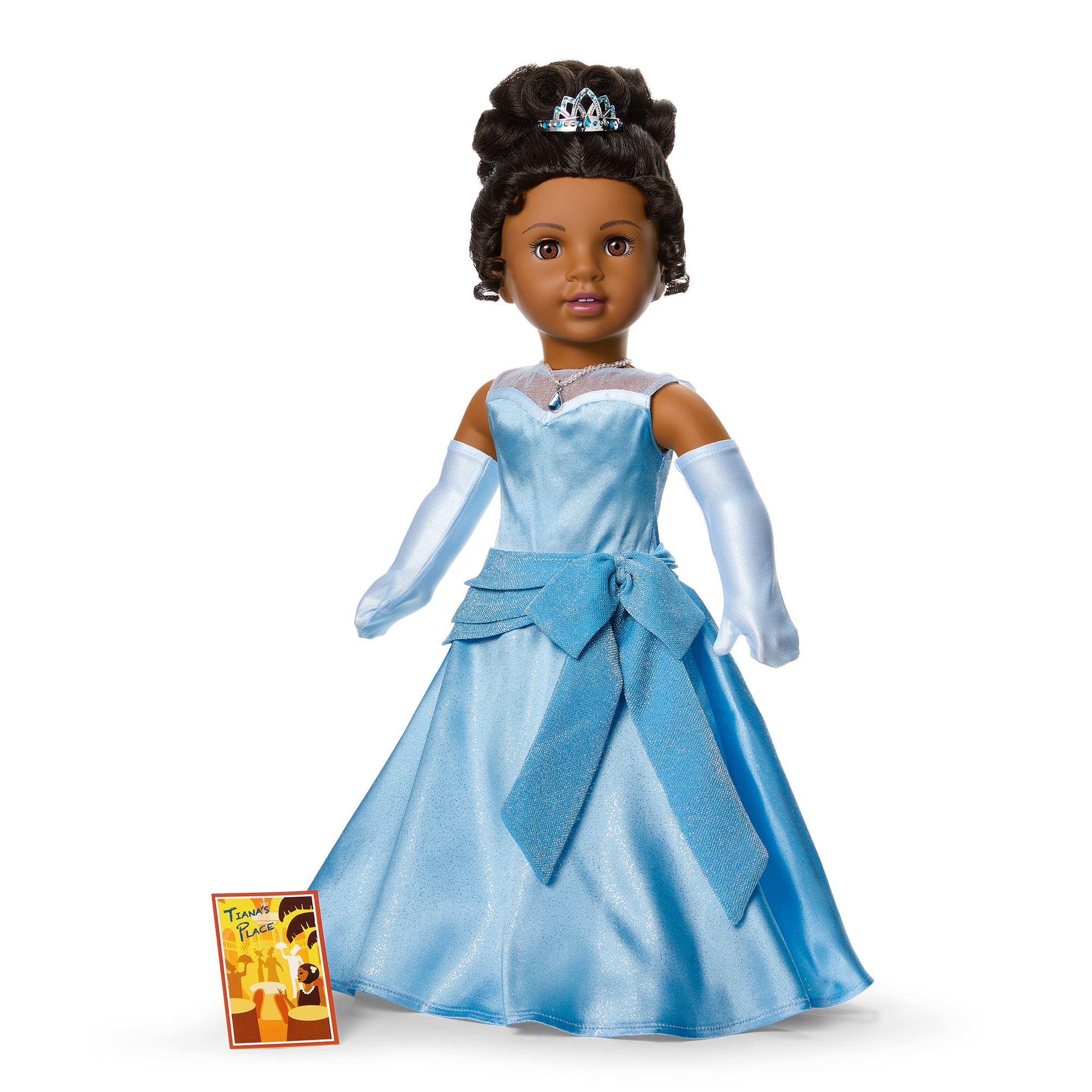 American Girl® Disney Princess Tiana Evening Star Dress & Accessories for 18-inch Dolls E2