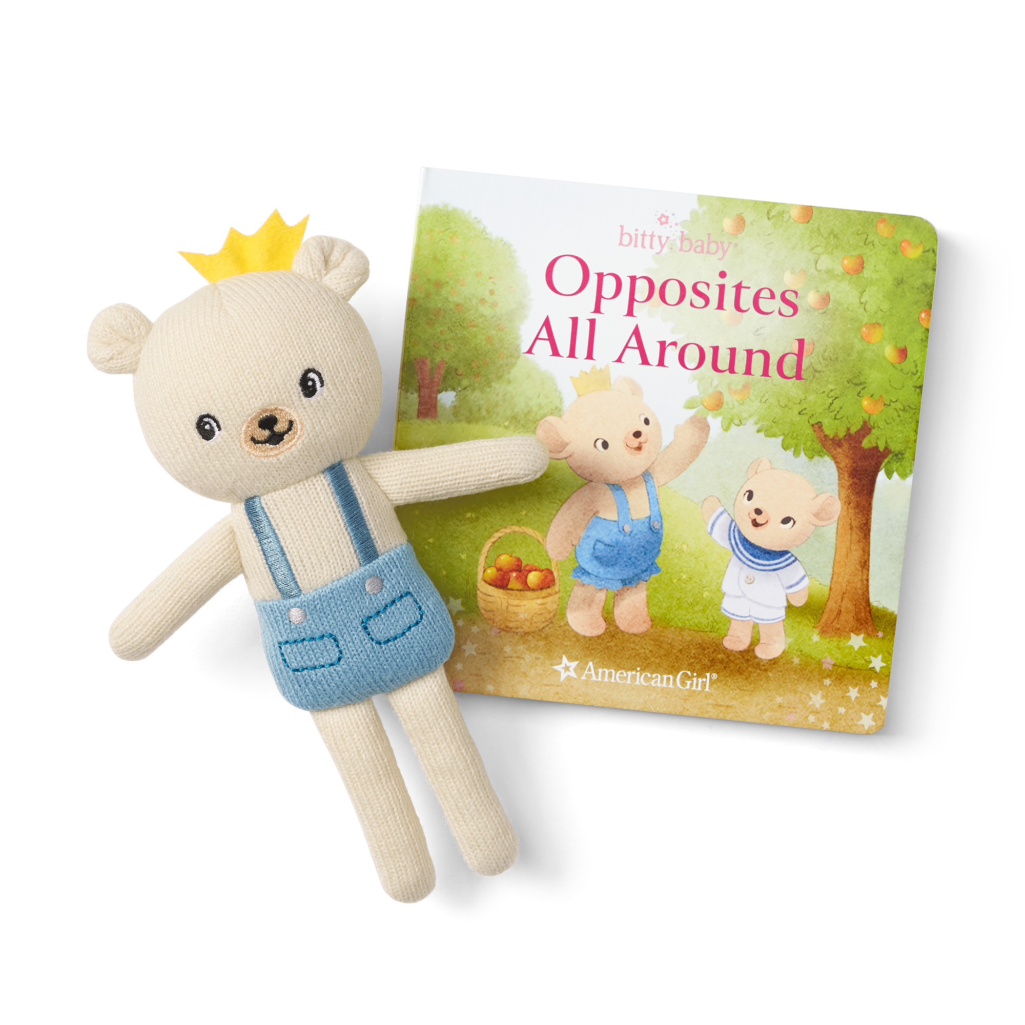 Bitty’s™ Bear Friend & Opposites All Around Board Book E8