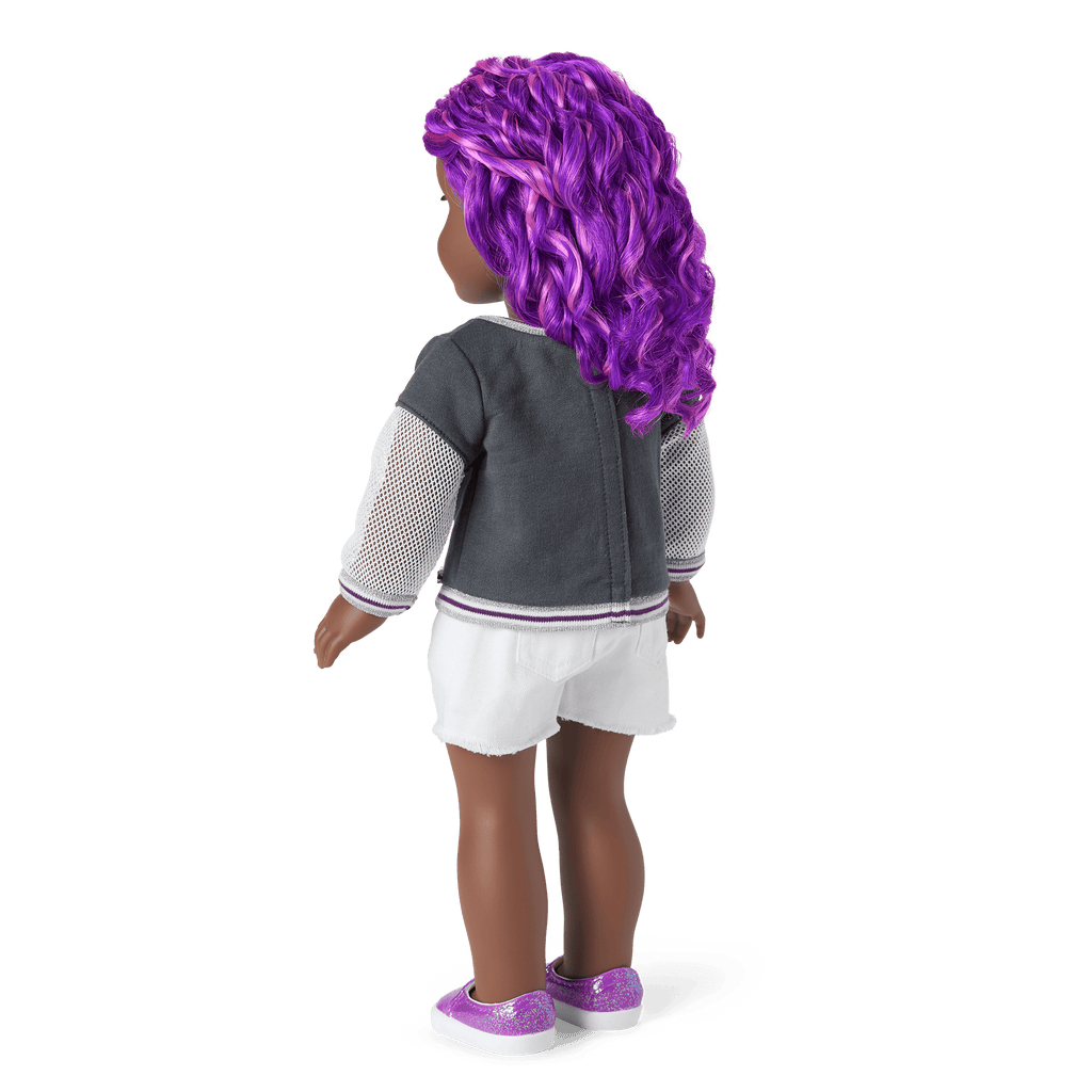 Truly Me™ 18-inch Doll #91 with curly purple hair B5