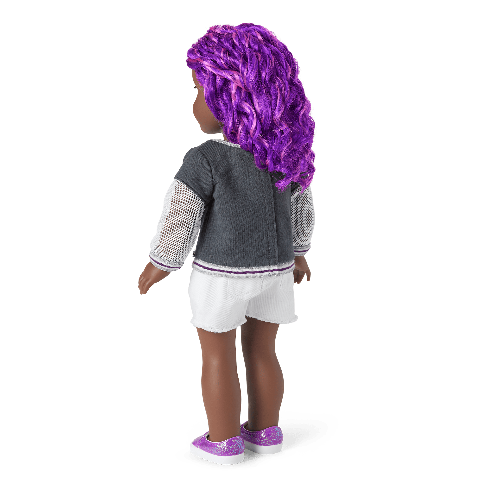 Truly Me™ 18-inch Doll #91 with curly purple hair B5