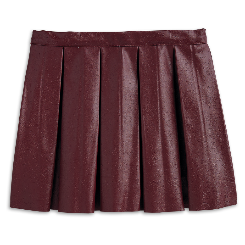 Embossed Paisley Skirt for Girls A6