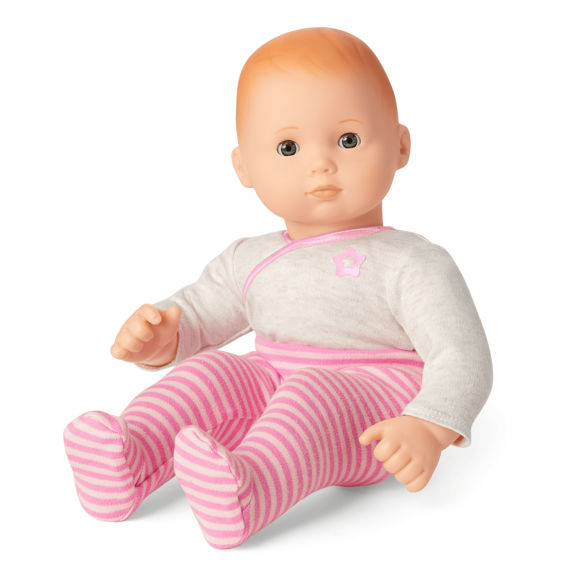 Bitty Baby® Doll #6 with red hair in Pretty Pink B5