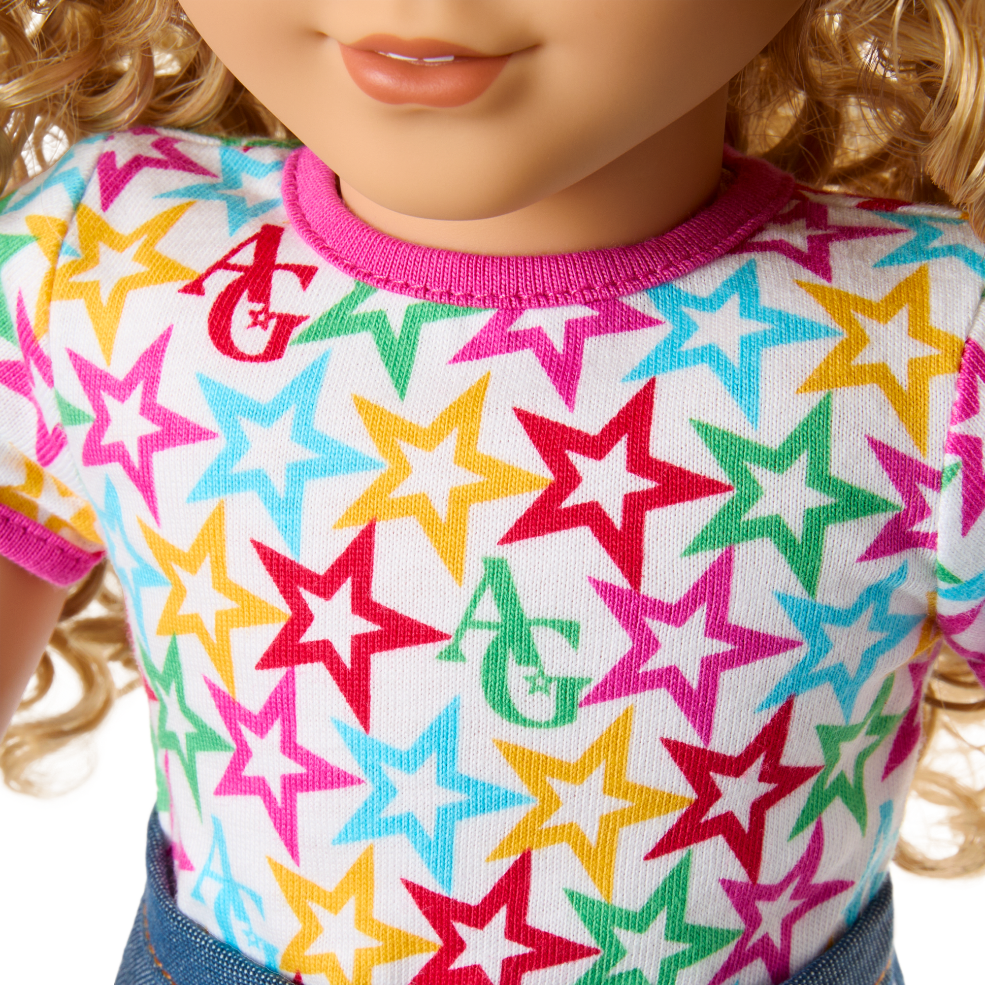 Truly Me™ 18-inch Doll #115 with curly blonde hair A3