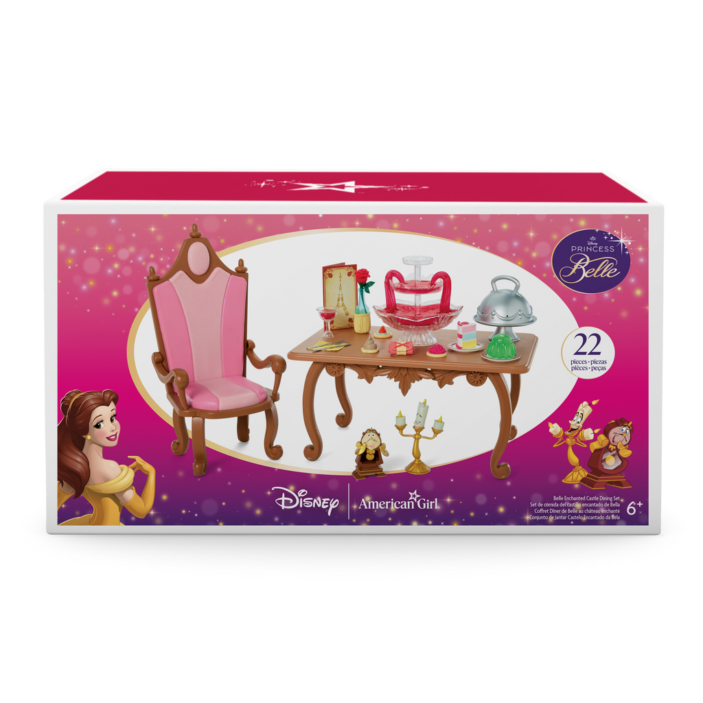 Disney Princess Belle Enchanted Castle Dining Set & Friends for 18-inch Dolls by American Girl® C5