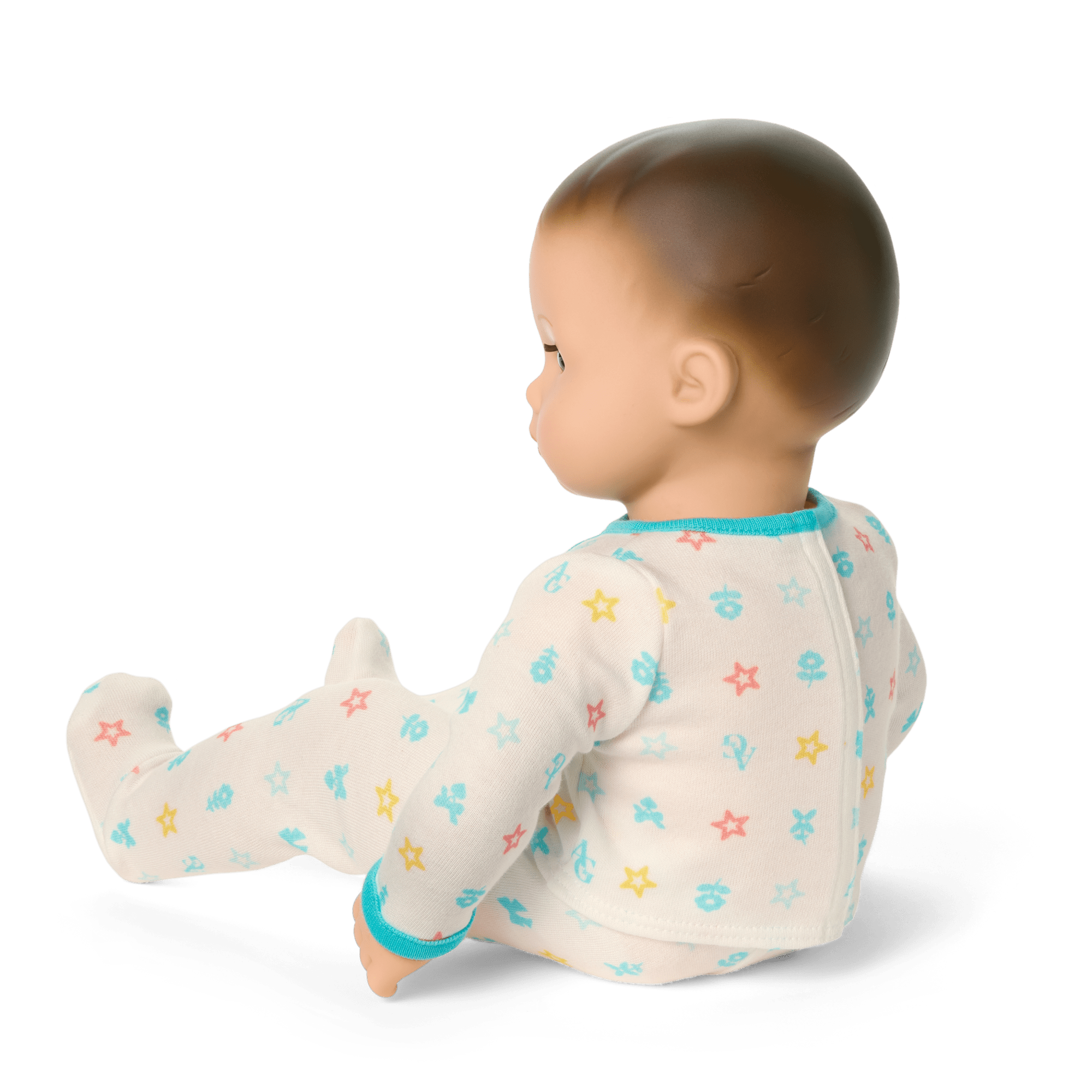 Bitty Baby® Doll #2 with brown hair in Pastel Blue E9