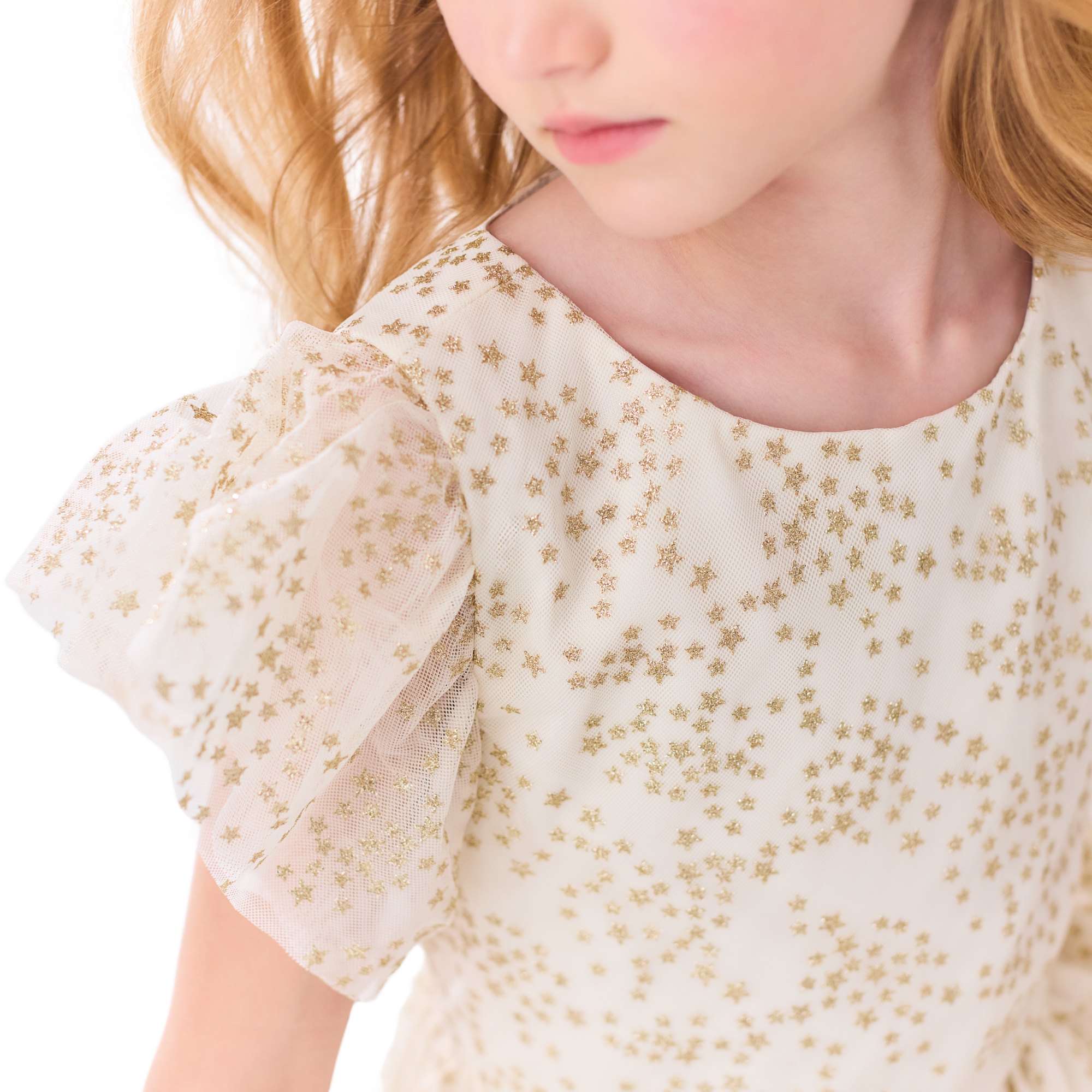American Girl® x Janie and Jack Sparkly Cream Celebration Dress for Little Girls & Girls A3