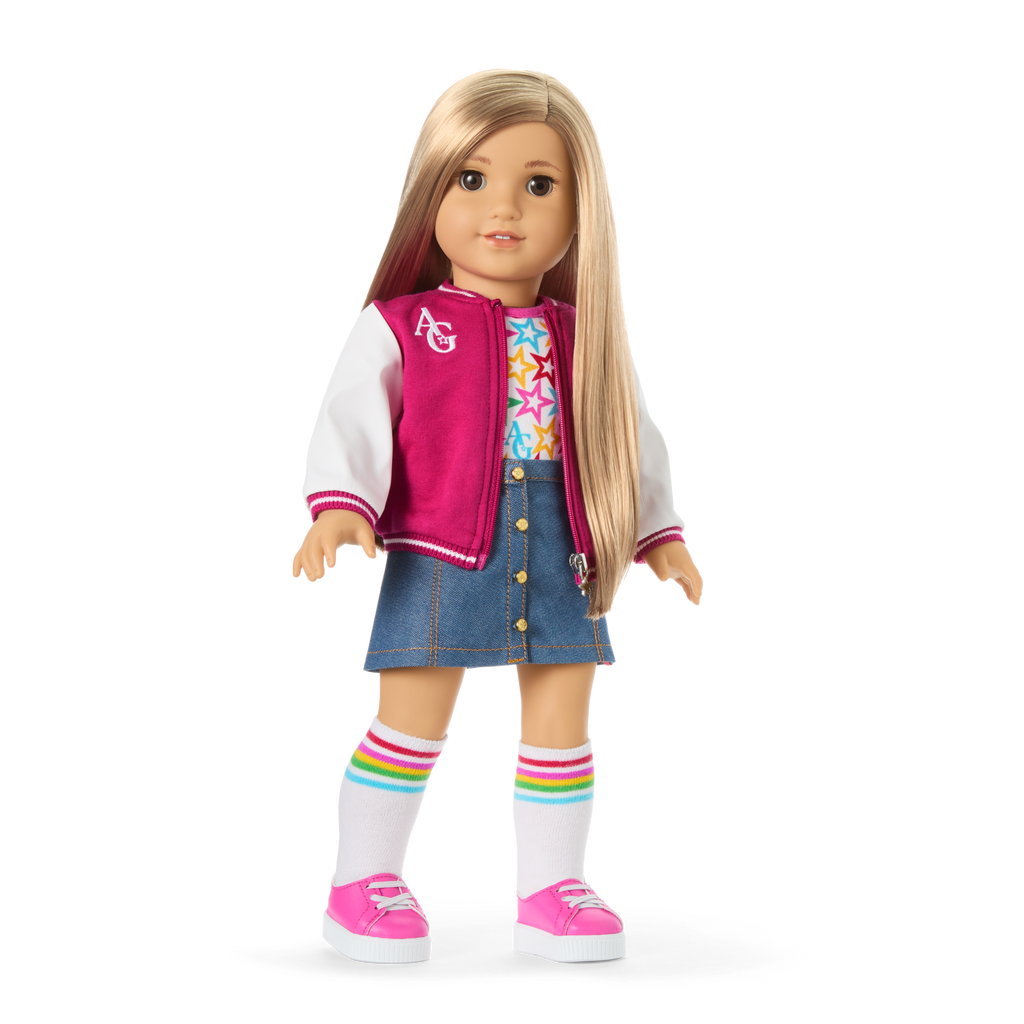 Truly Me™ 18-inch Doll #131 with straight blonde hair B4