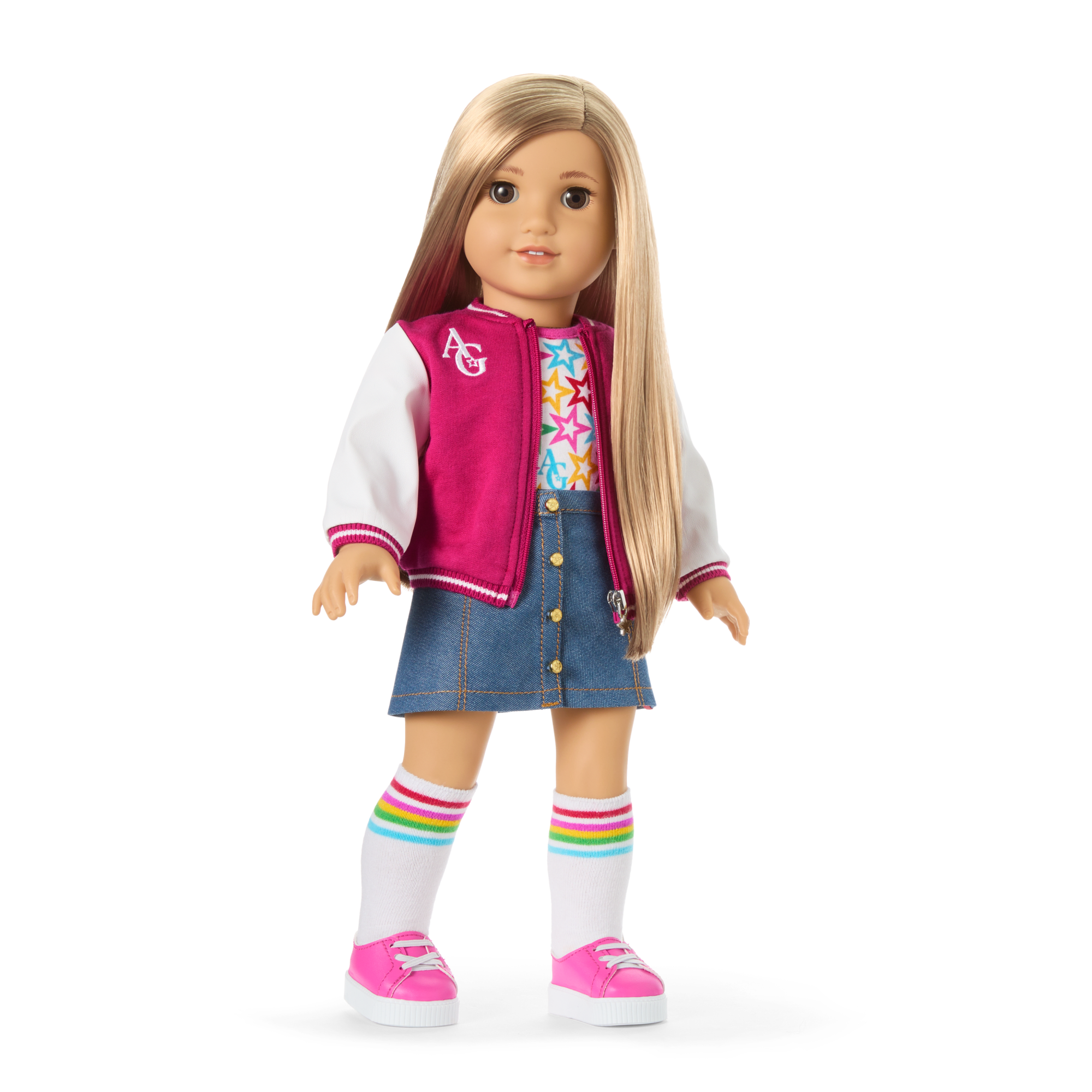 Truly Me™ 18-inch Doll #131 with straight blonde hair B4