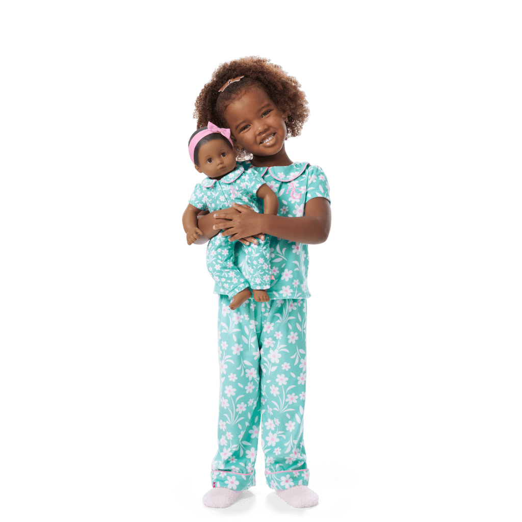 Flower Fun PJs for Little Girls (Bitty Baby®) D2