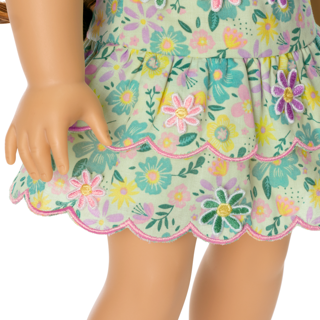 Pastel Petals Dress for 18-inch Dolls E7