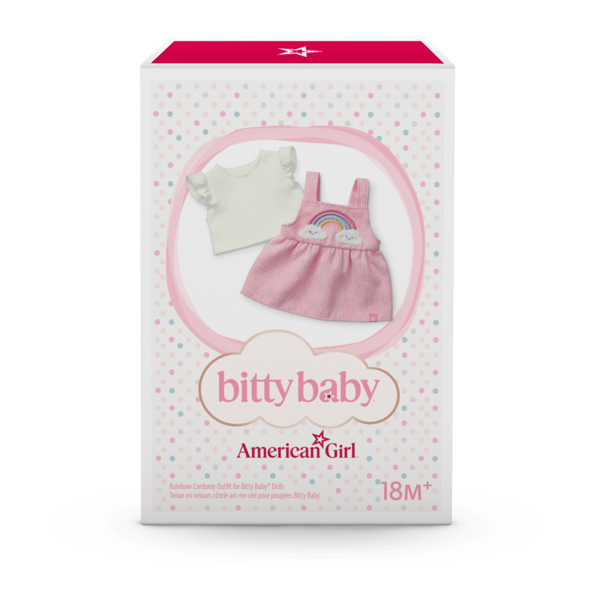 Rainbow Corduroy Outfit for Bitty Baby® Dolls B5