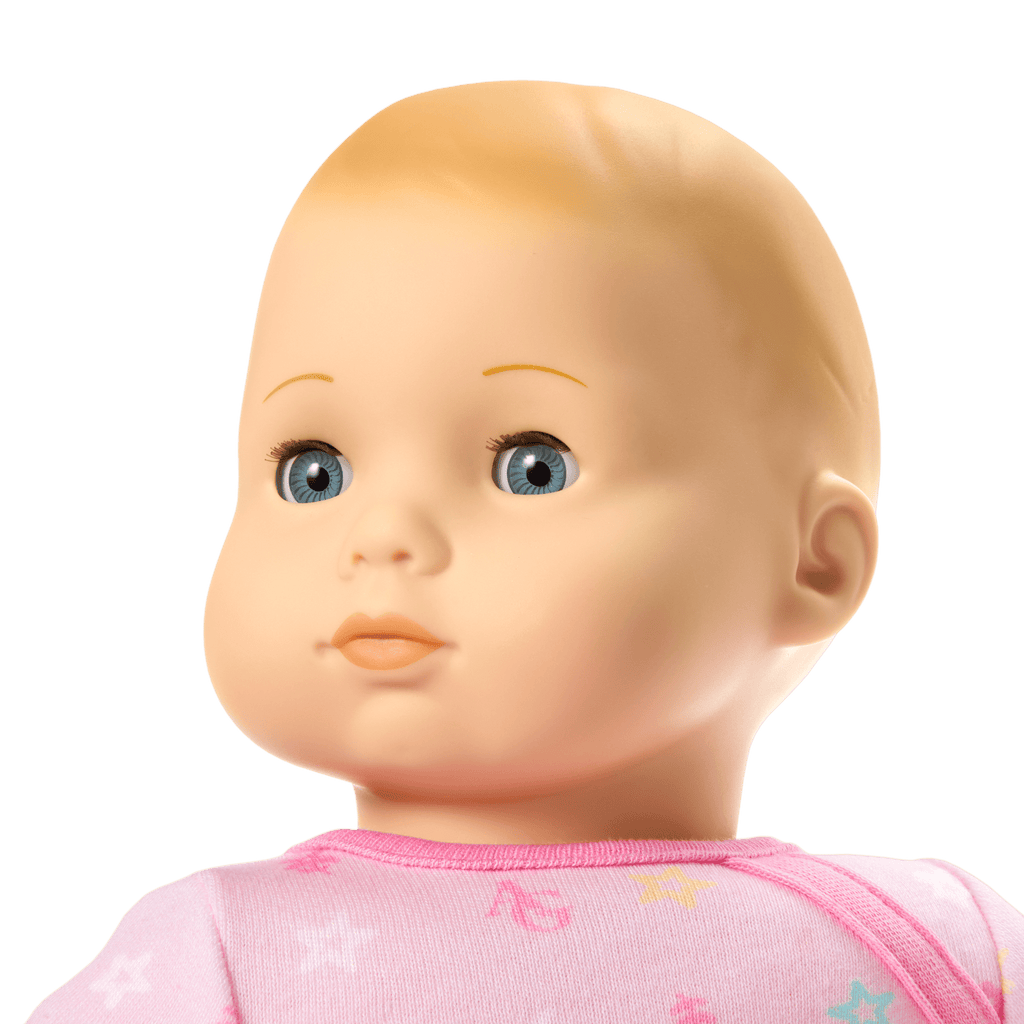 Bitty Baby® Doll #3 with blonde hair in Pastel Pink A3