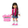 Truly Me™ 18-inch Doll #130 with straight black-brown hair C1
