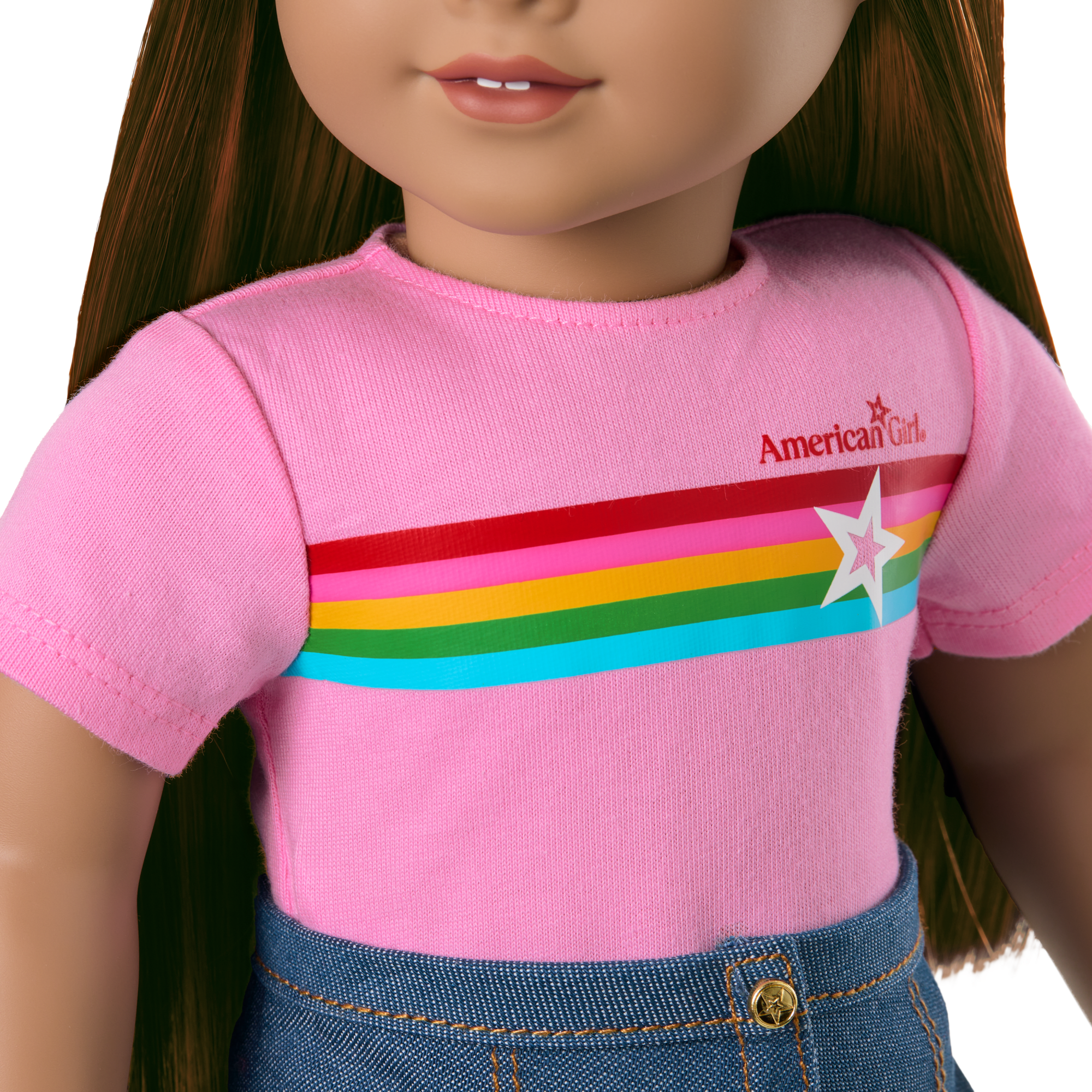 Truly Me™ 18-inch Doll #122 with straight dark-brown hair F2