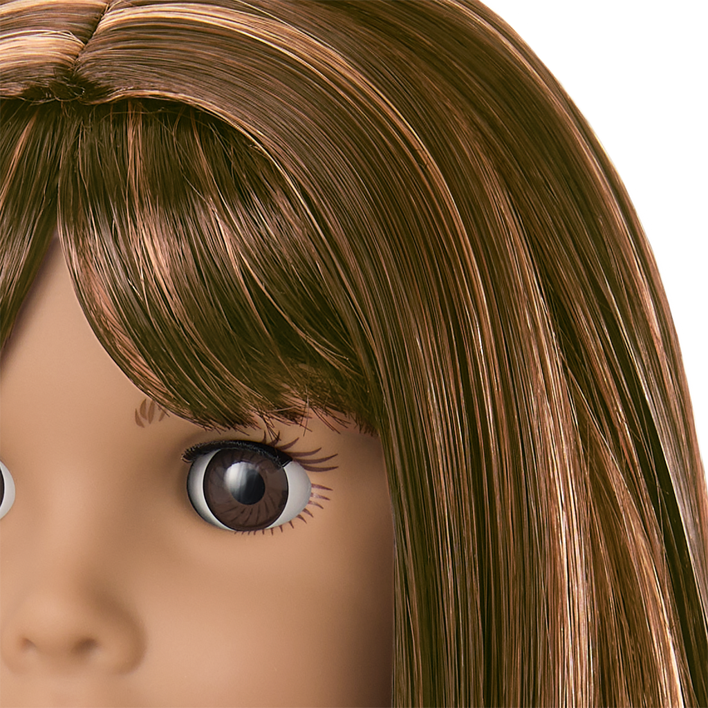 Truly Me™ 18-inch Doll #122 with straight dark-brown hair F2