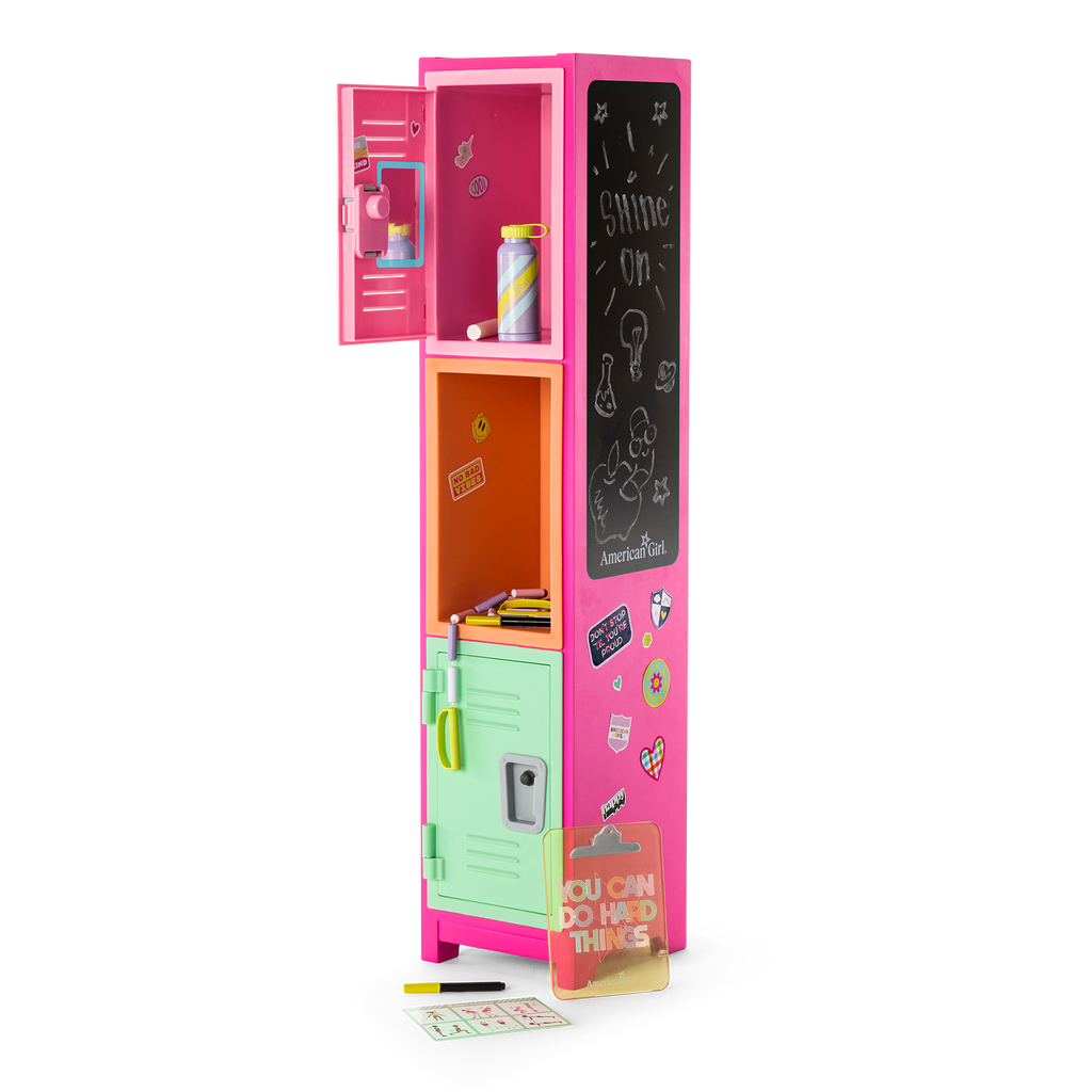 Colorful Cubbies Locker Set for 18-inch Dolls E0