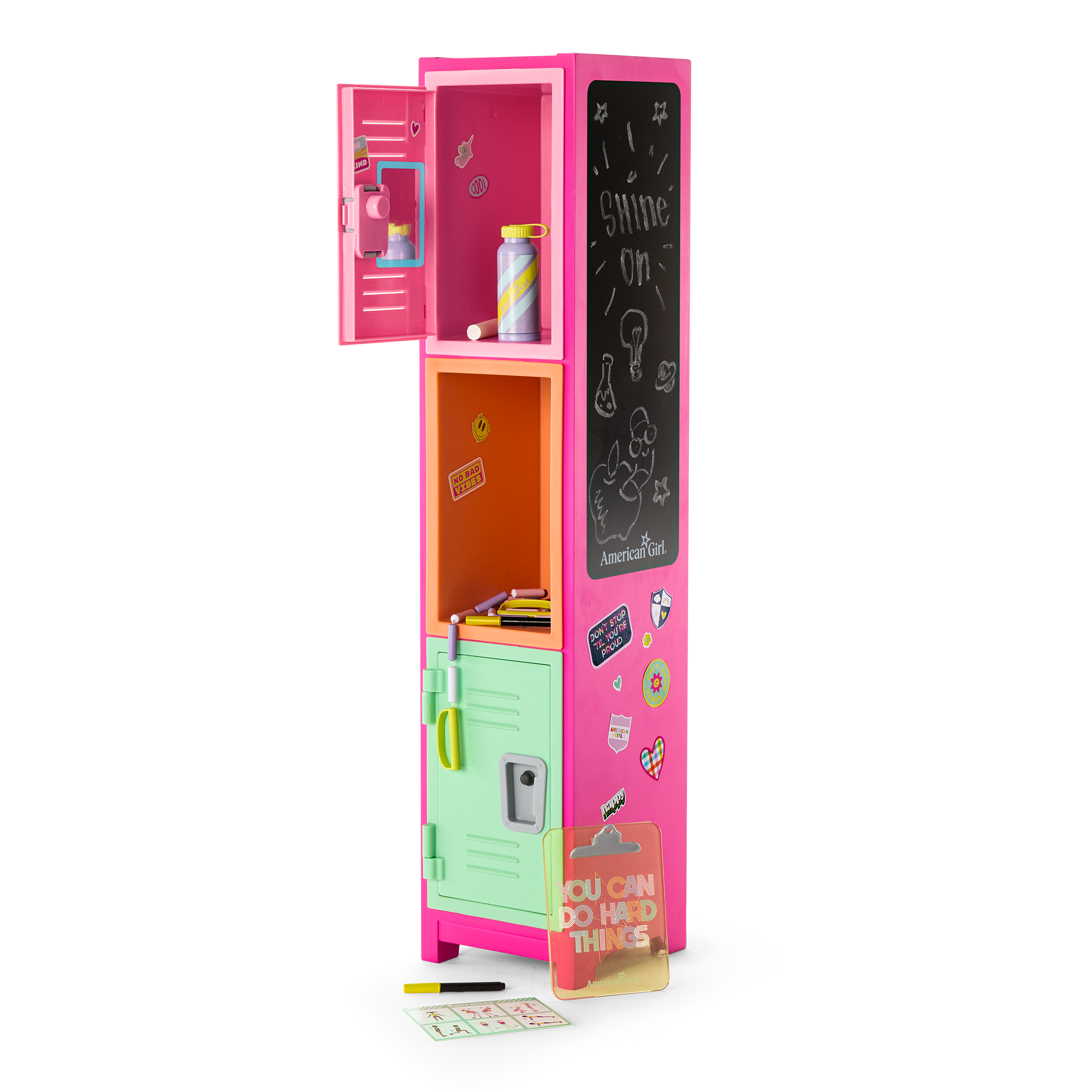 Colorful Cubbies Locker Set for 18-inch Dolls E0