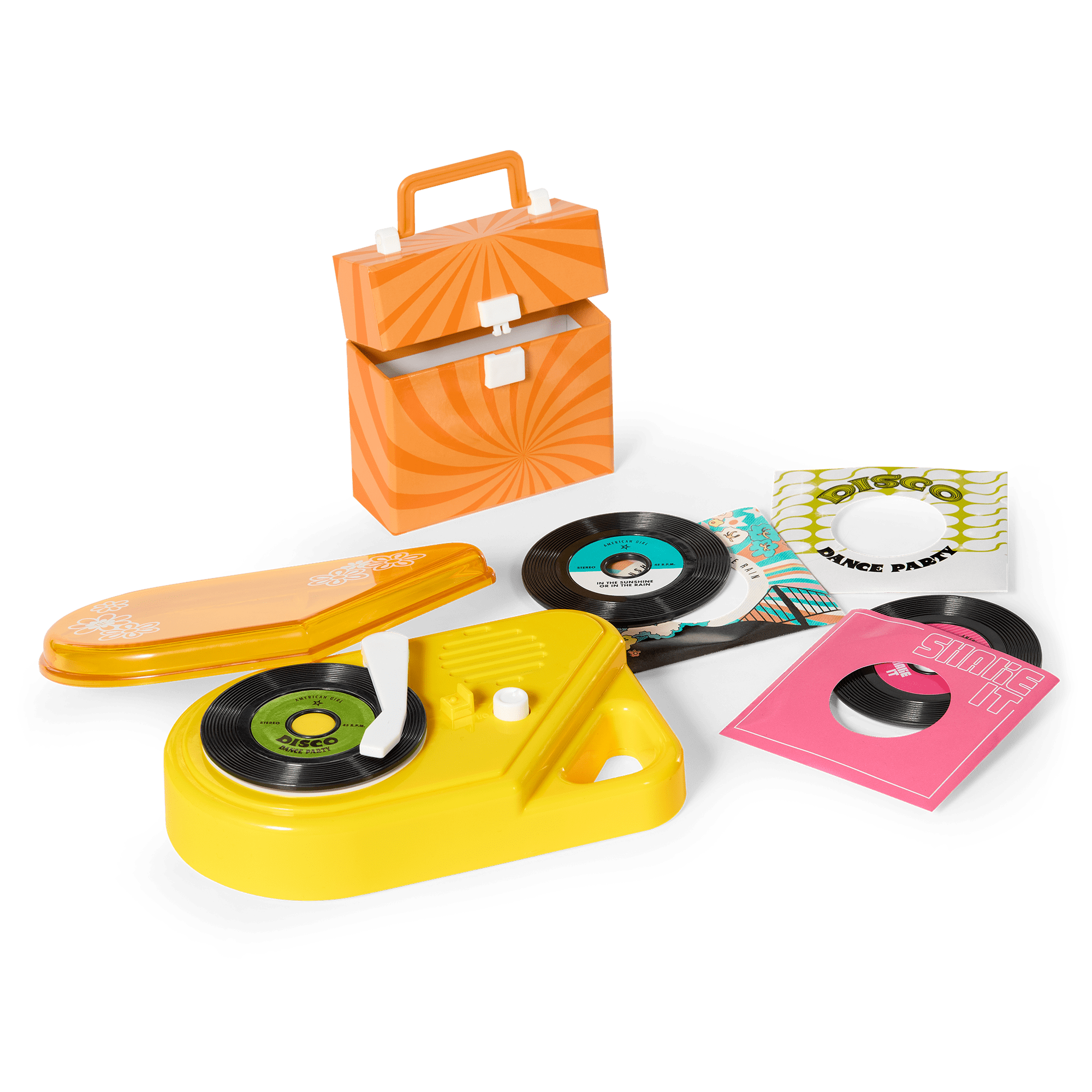 Julie’s™ Record Player & Accessories for 18-inch Dolls (Historical Characters) C1