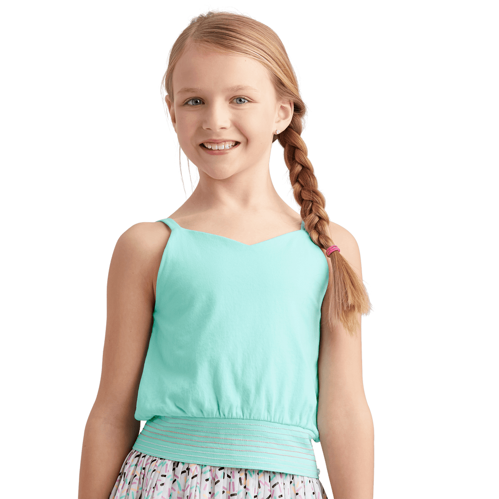 Minty Sweet Tank Top for Girls D7
